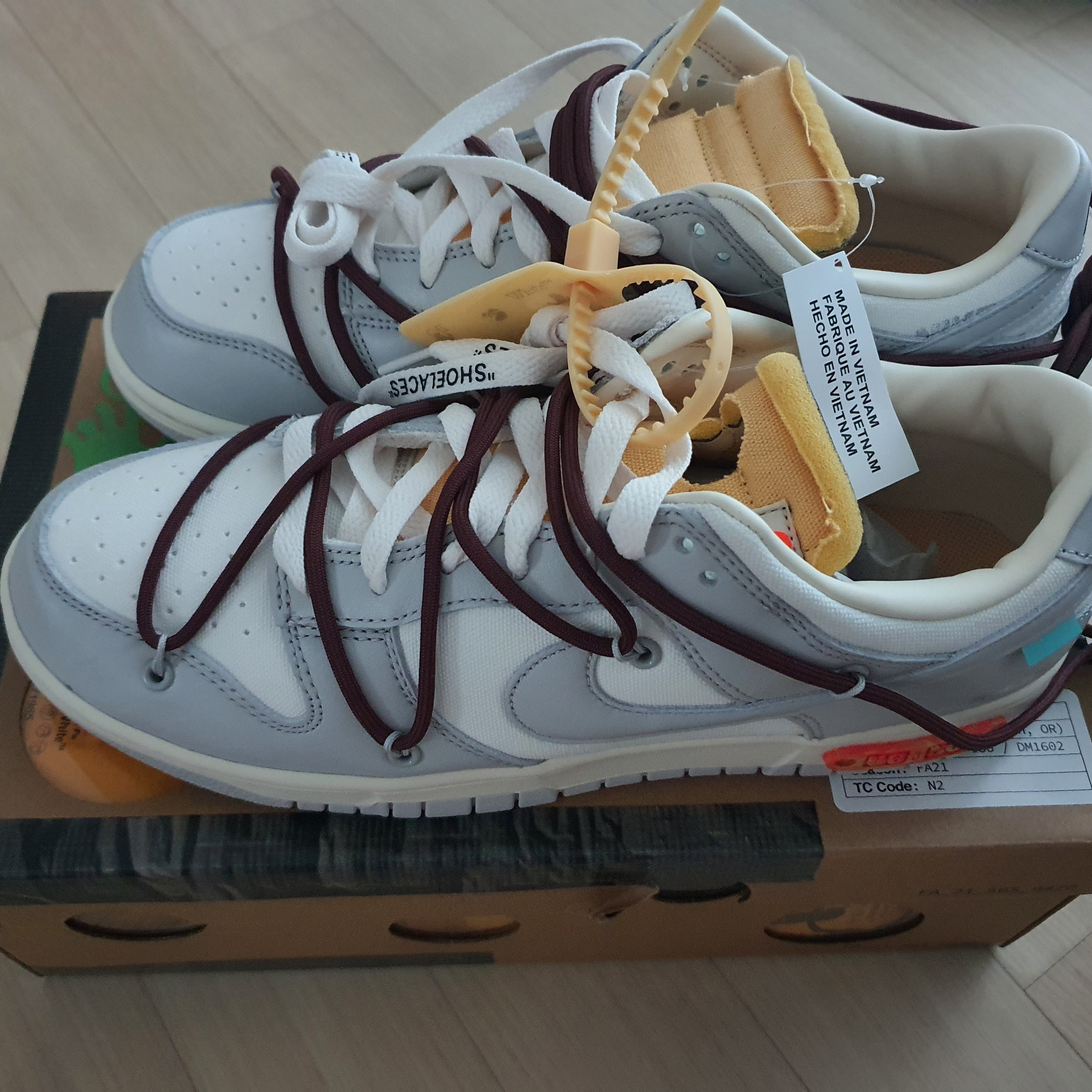 Nike x Off-White Dunk Low The 50 - Lot 46 착용 스타일 - 3