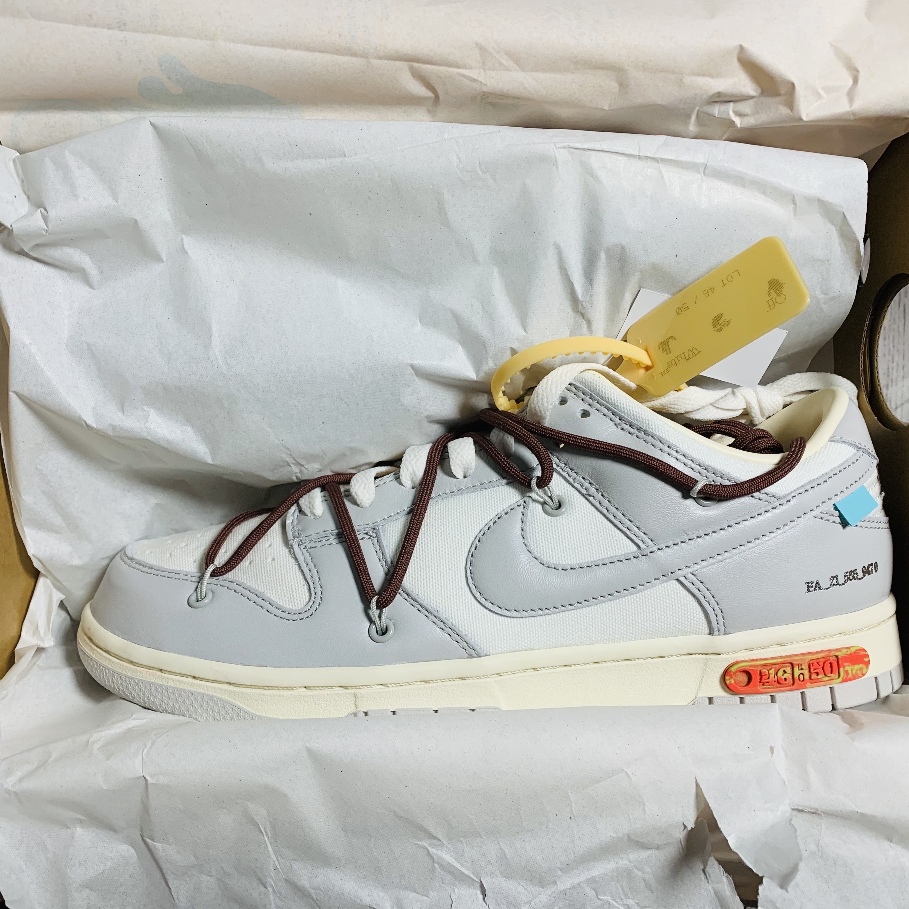 Nike x Off-White Dunk Low The 50 - Lot 46 착용 스타일 - 5