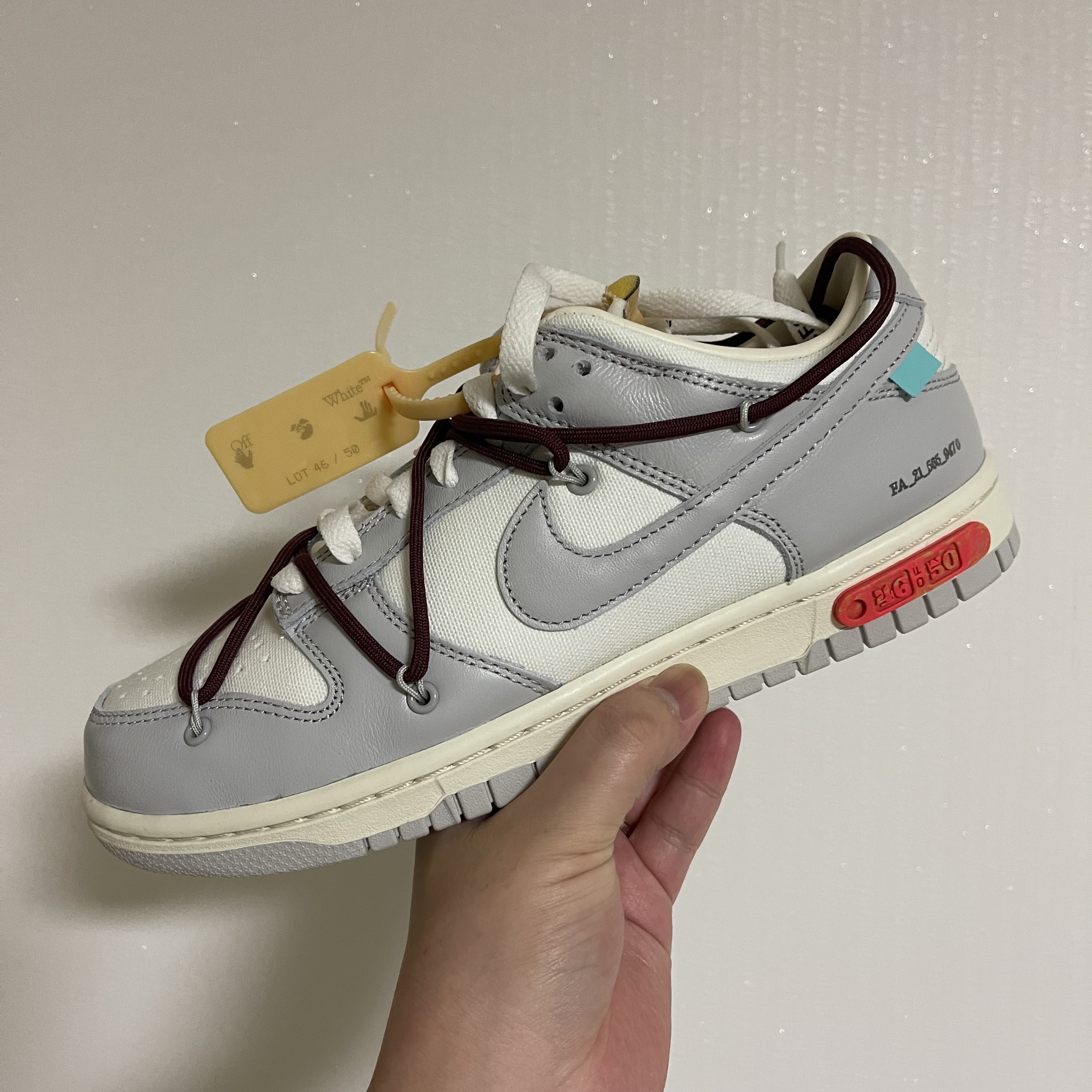 Nike x Off-White Dunk Low The 50 - Lot 46 착용 스타일 - 4
