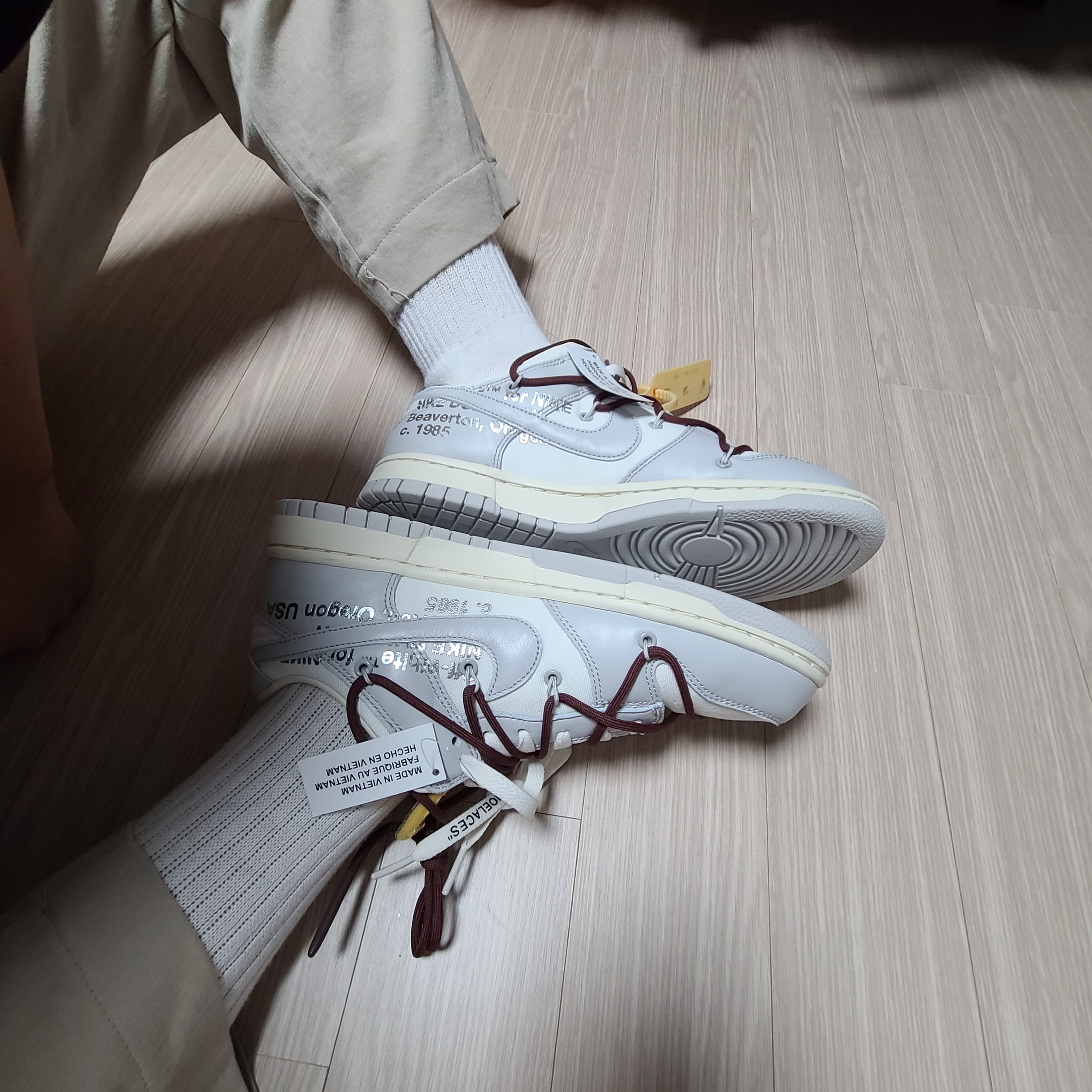 Nike x Off-White Dunk Low The 50 - Lot 46 착용 스타일 - 2
