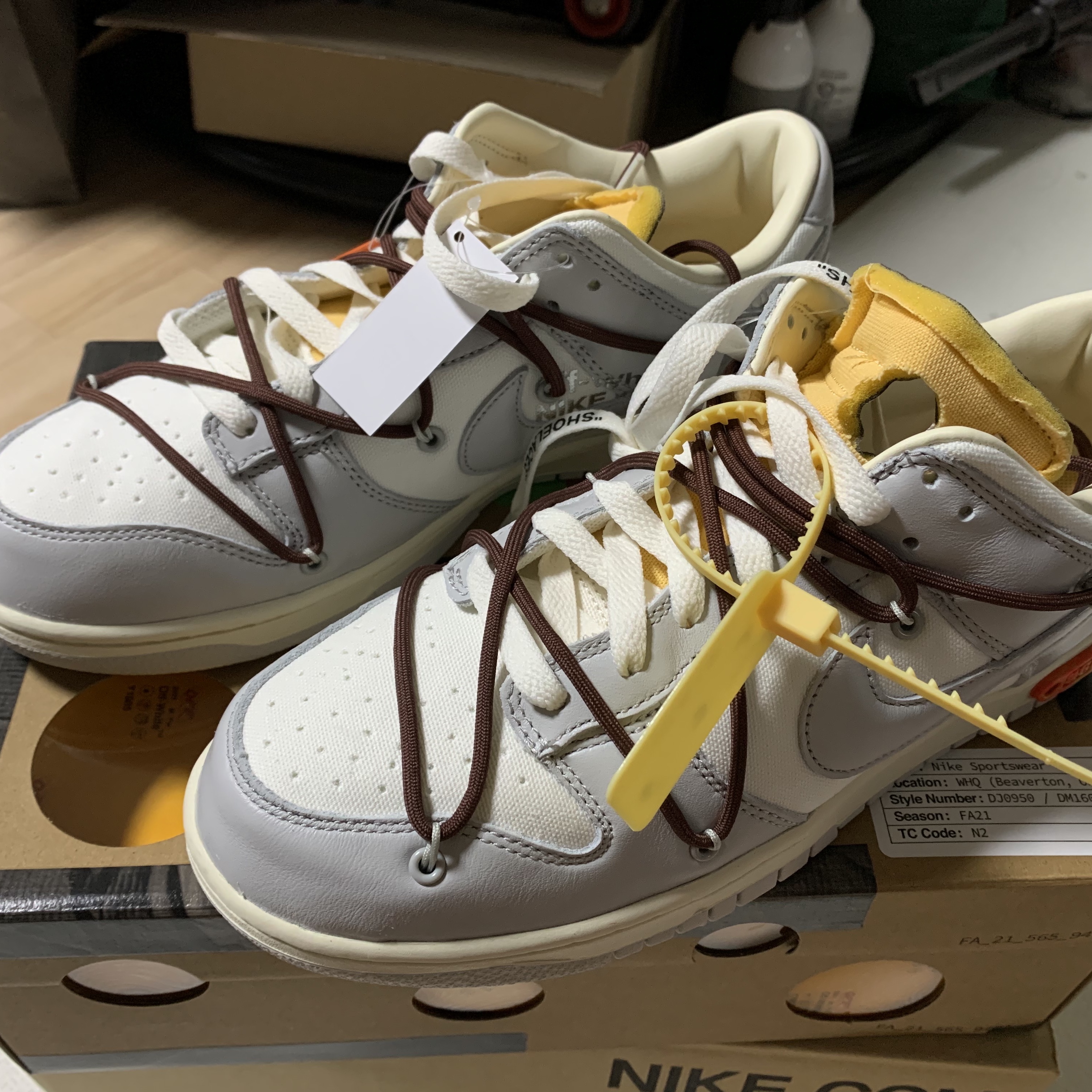 Nike x Off-White Dunk Low The 50 - Lot 46 착용 스타일 - 2
