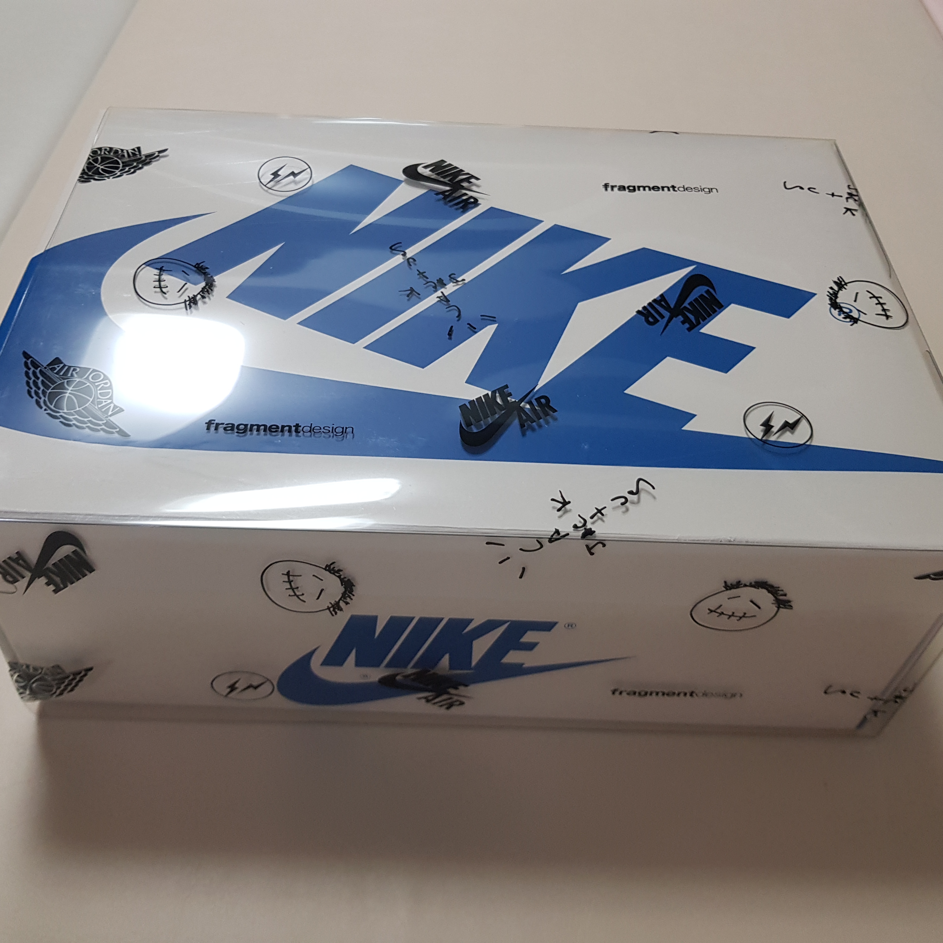 Jordan 1 x Travis Scott x Fragment Retro Low OG SP Military Blue 착용 스타일 - 1