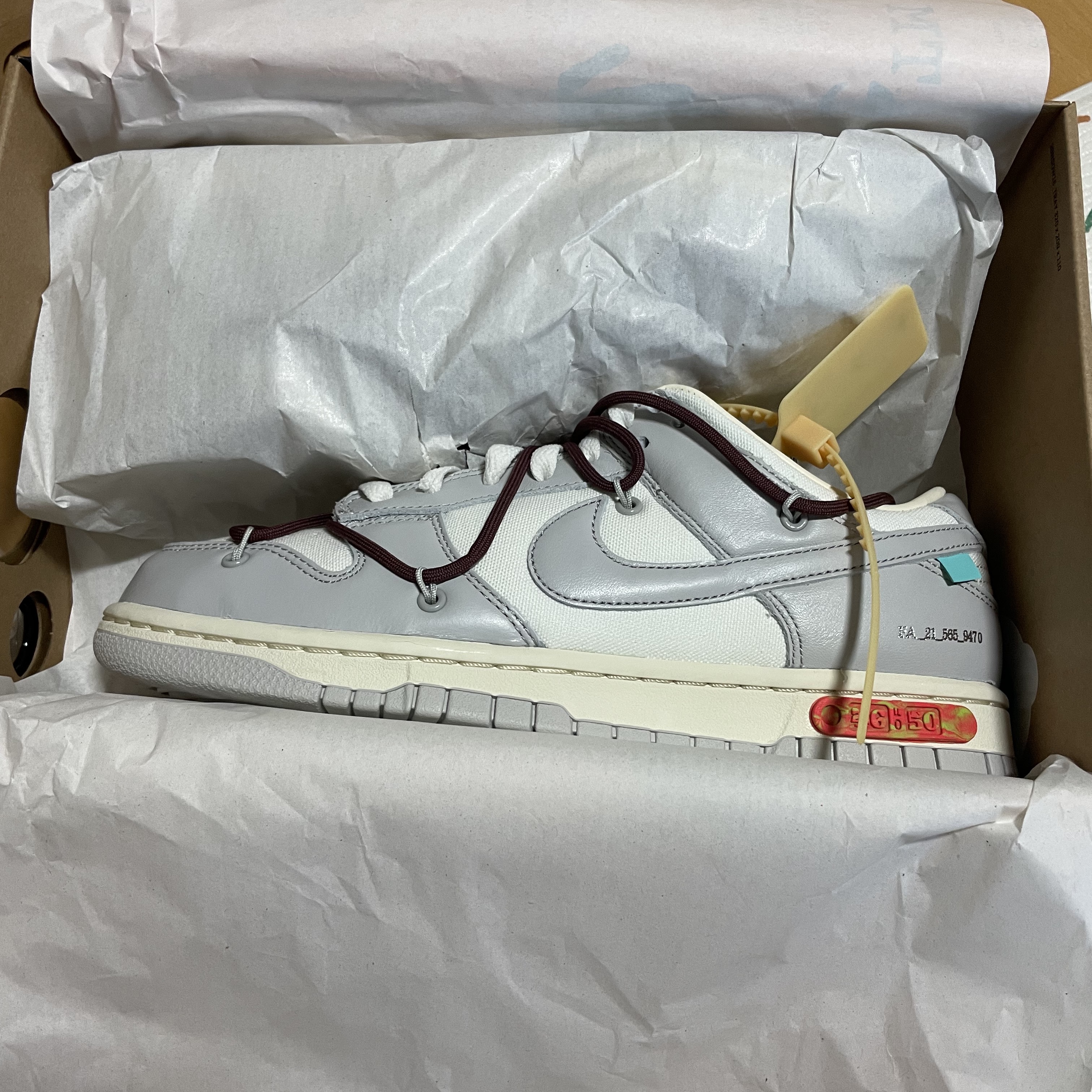 Nike x Off-White Dunk Low The 50 - Lot 46 착용 스타일 - 1