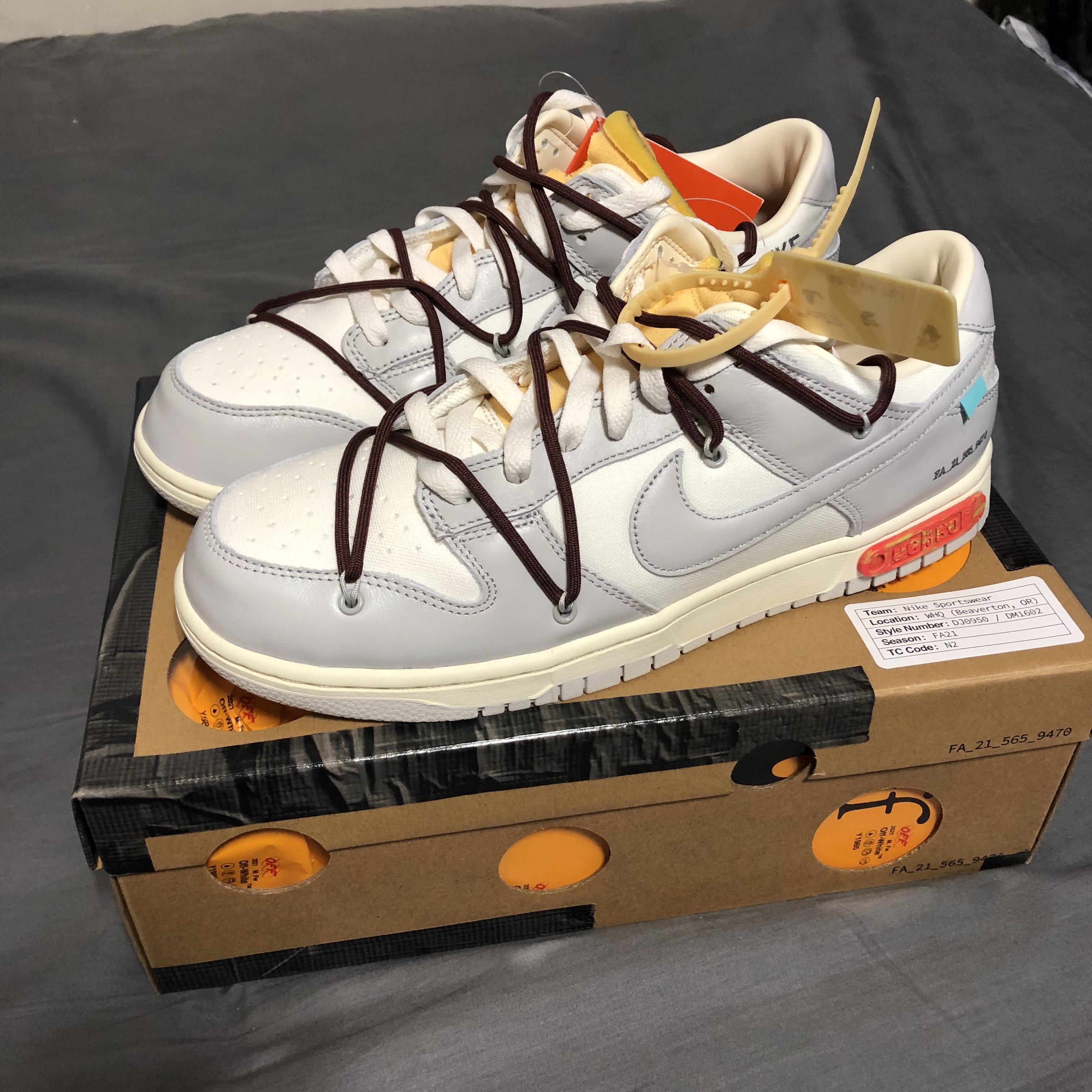 Nike x Off-White Dunk Low The 50 - Lot 46 착용 스타일