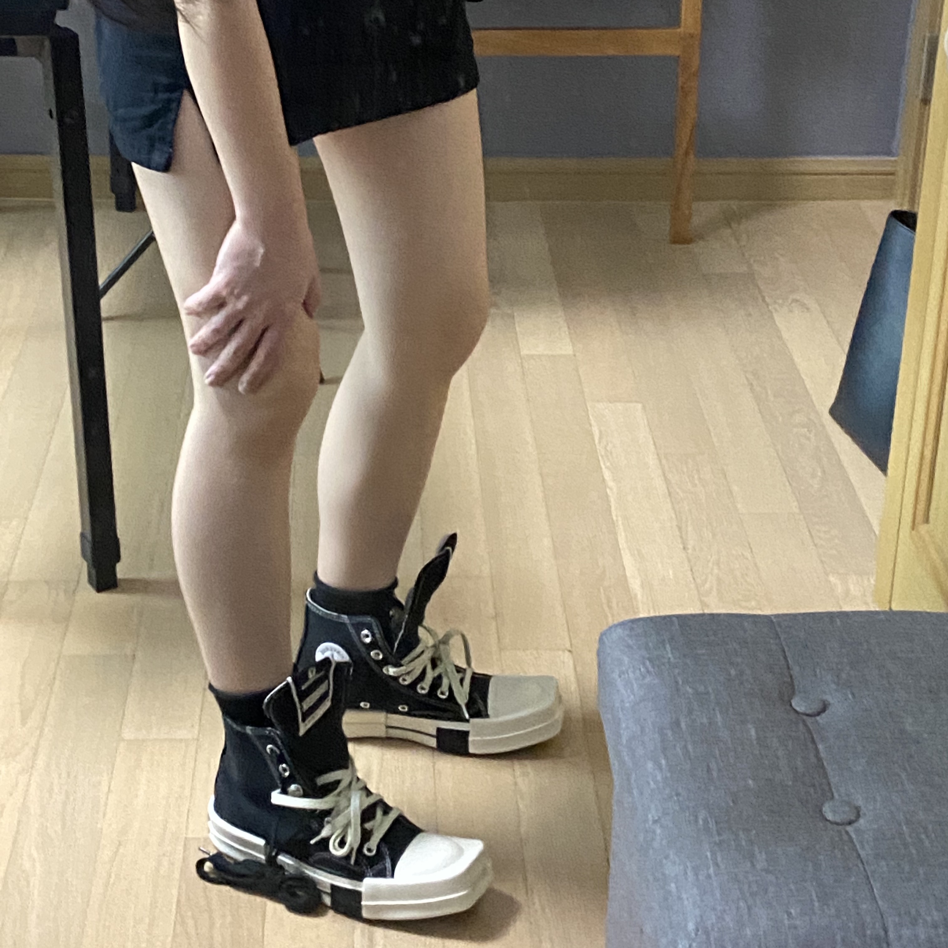 Converse x Drkshdw Turbodrk Chuck 70 Hi Black 착용 스타일 - 3