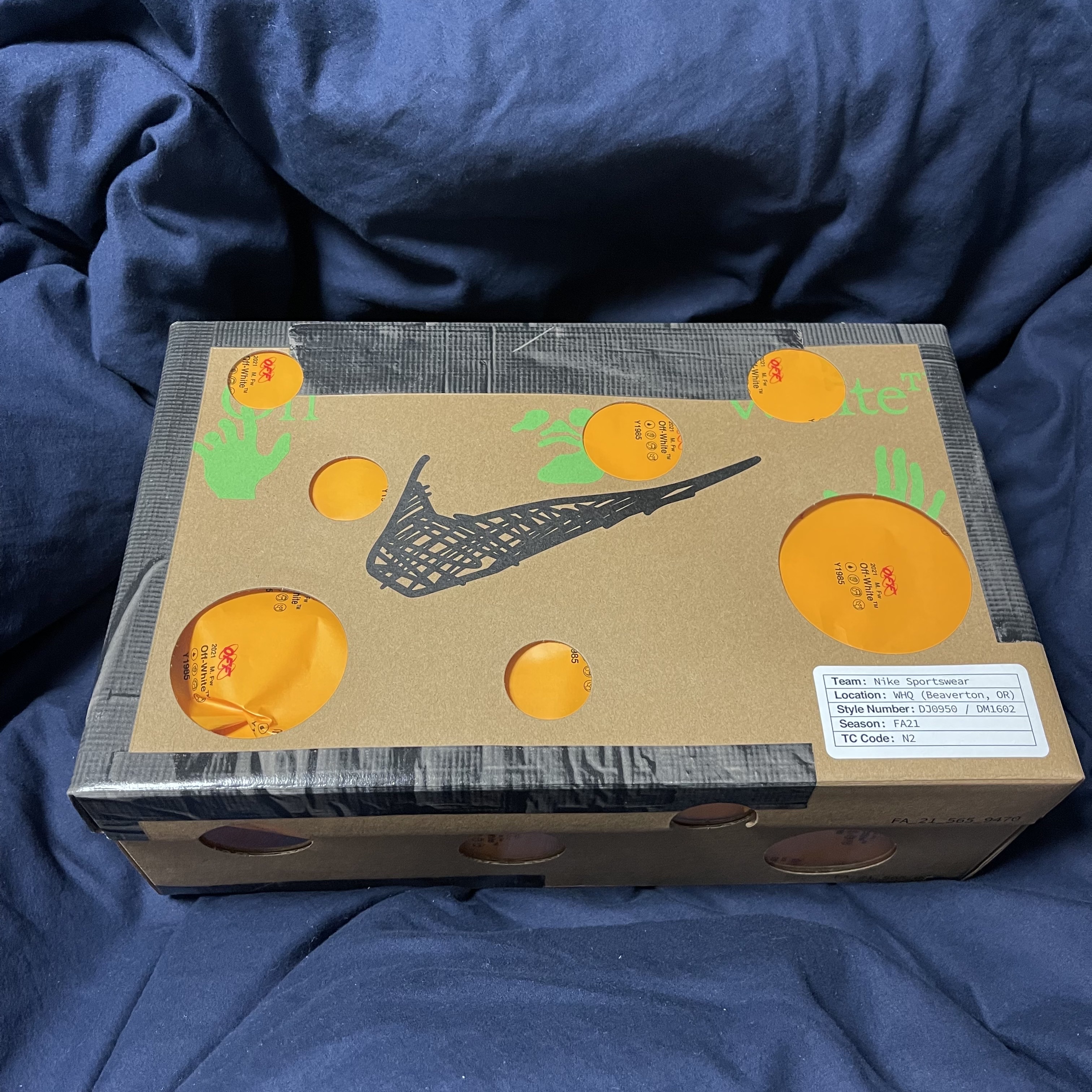 Nike x Off-White Dunk Low The 50 - Lot 46 착용 스타일 - 2