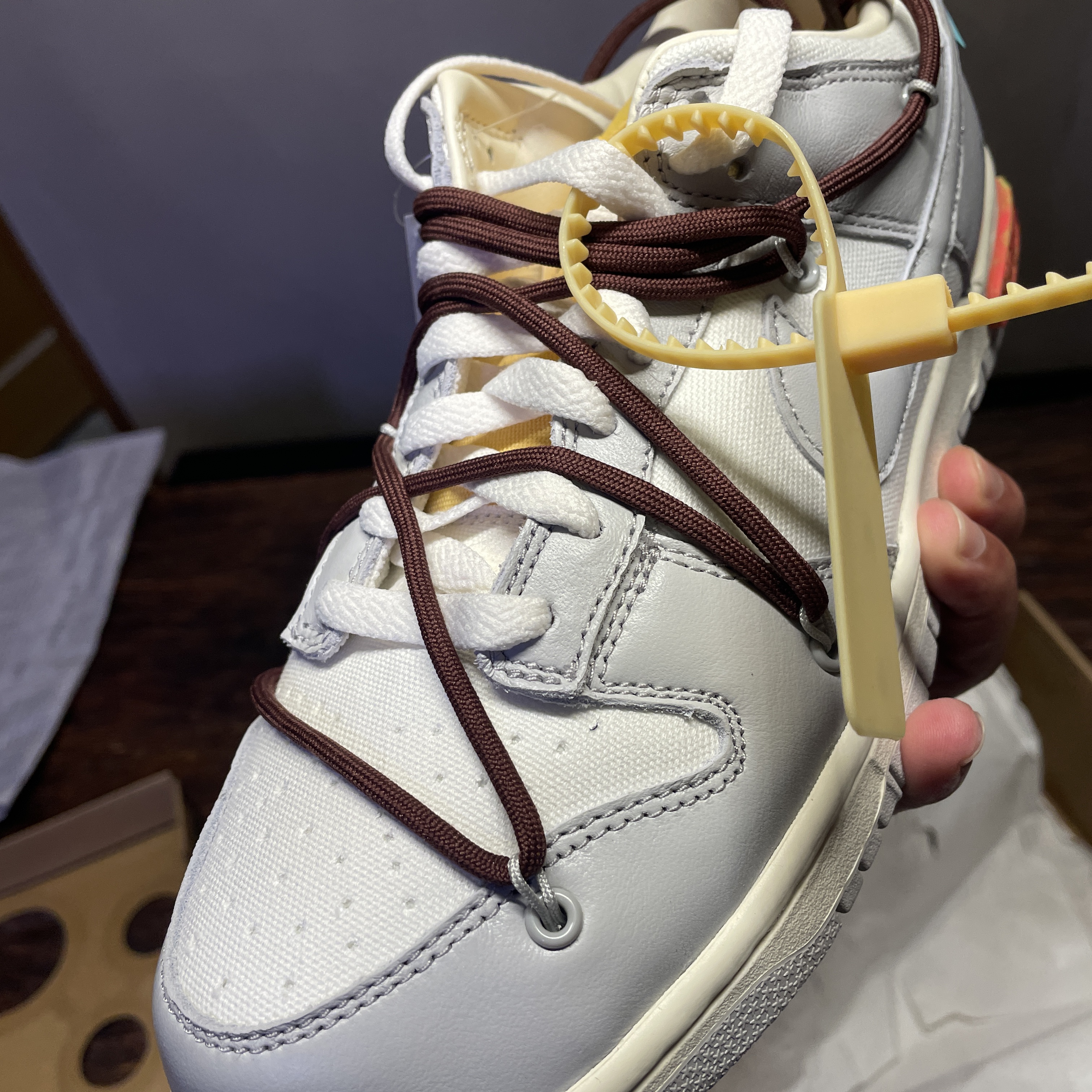Nike x Off-White Dunk Low The 50 - Lot 46, Palace Tri-Sticker Pack T-Shirt Black - 21FW 착용 스타일 - 3