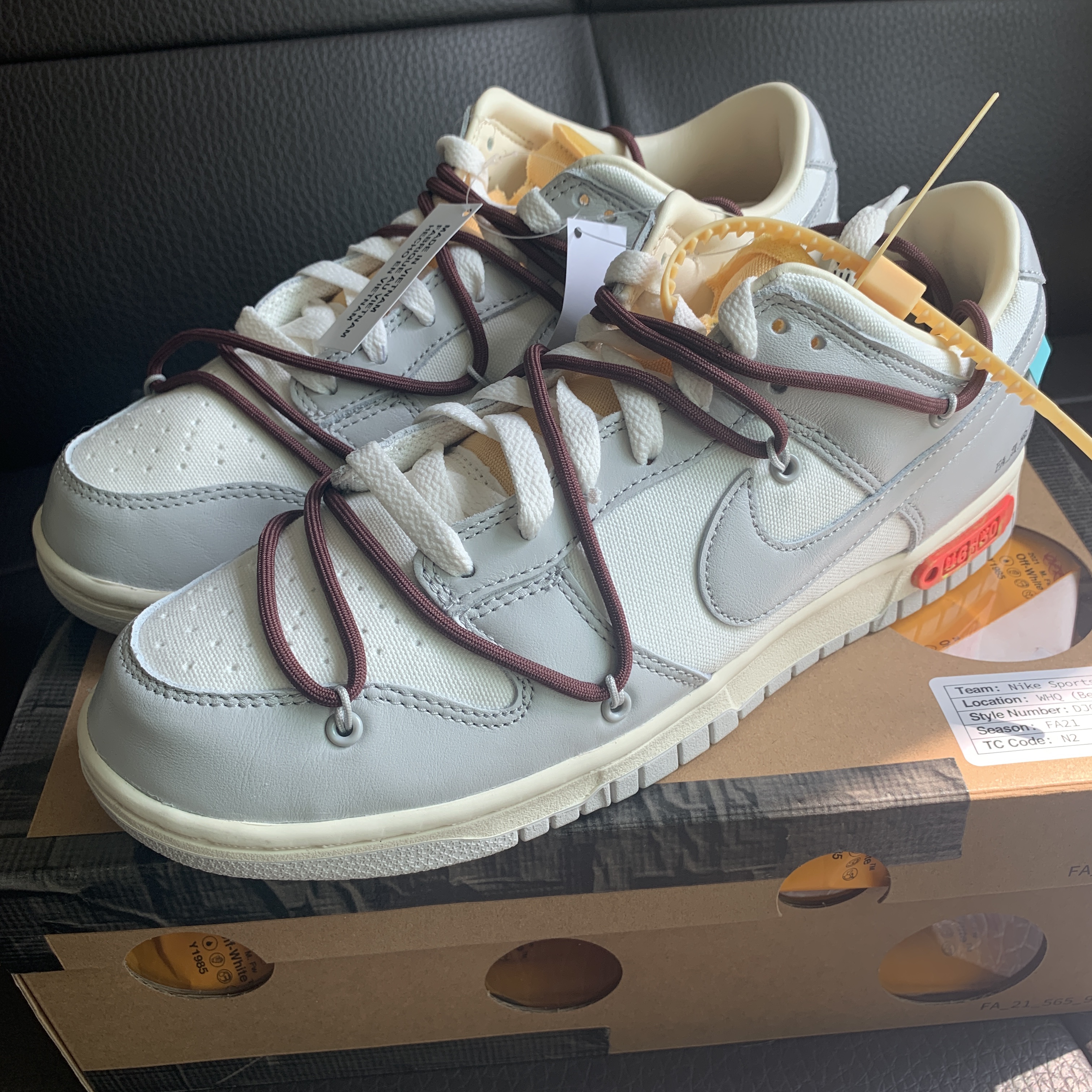Nike x Off-White Dunk Low The 50 - Lot 46 착용 스타일 - 2