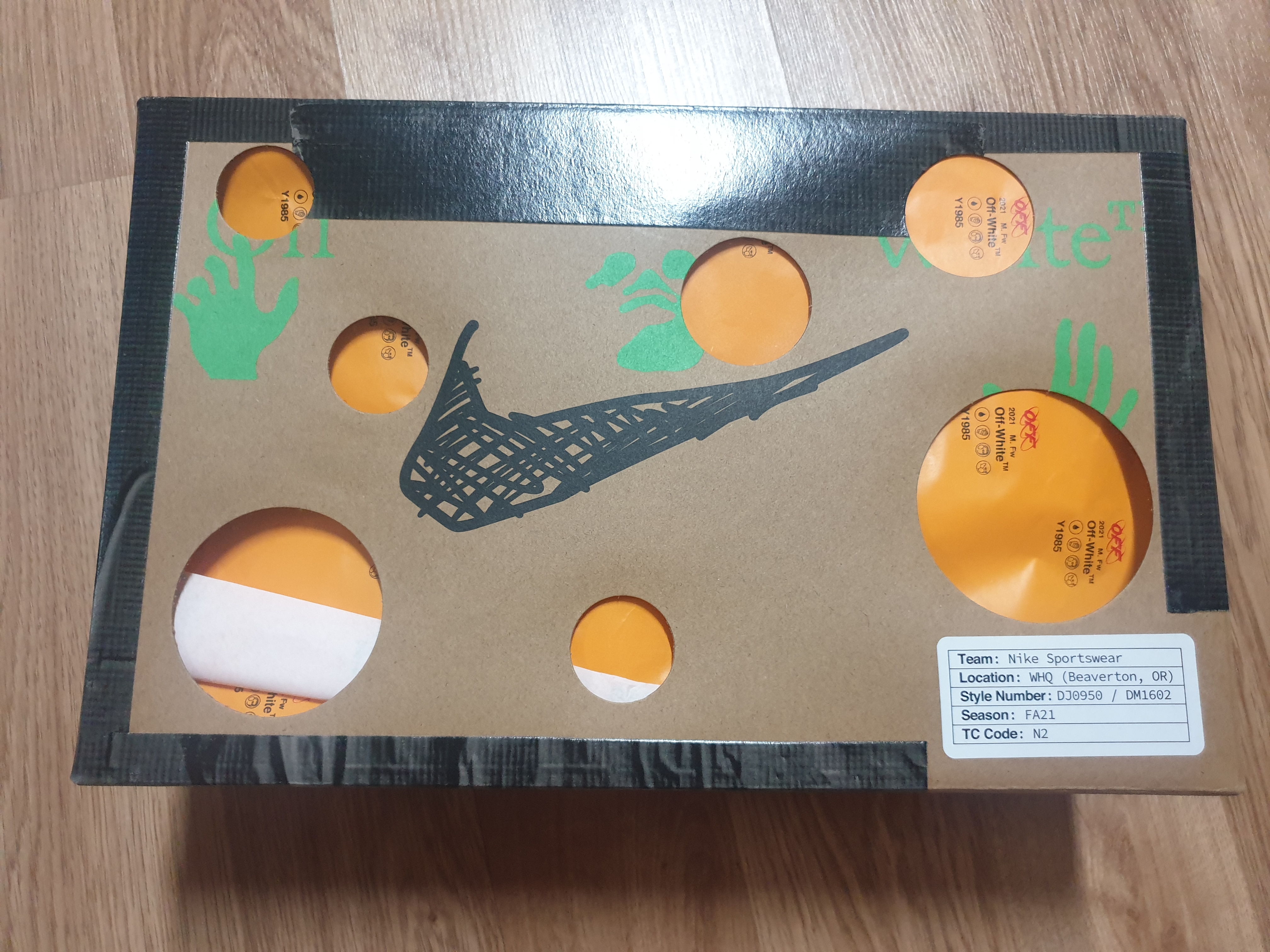 Nike x Off-White Dunk Low The 50 - Lot 46 착용 스타일 - 4