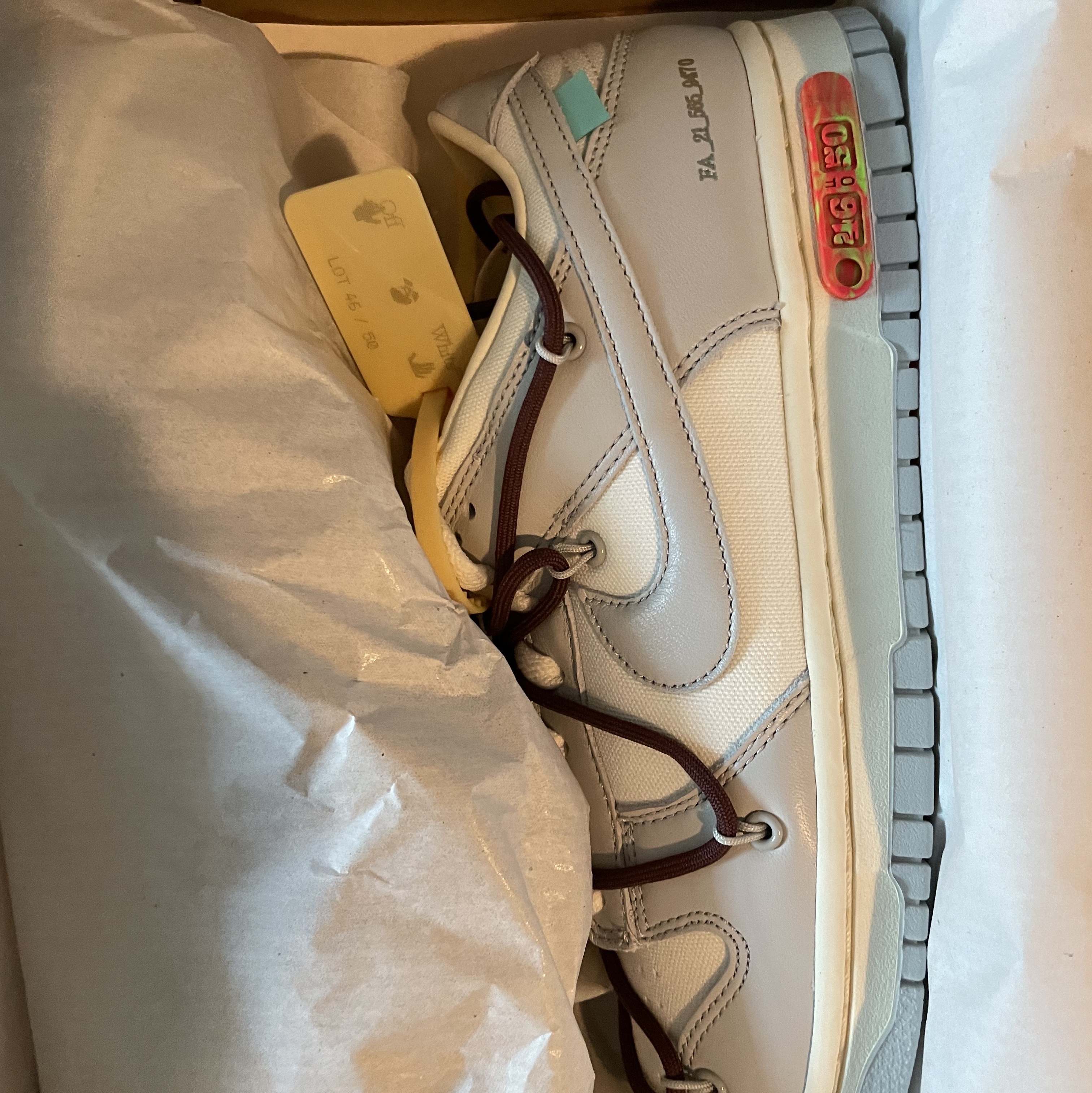 Nike x Off-White Dunk Low The 50 - Lot 46 착용 스타일