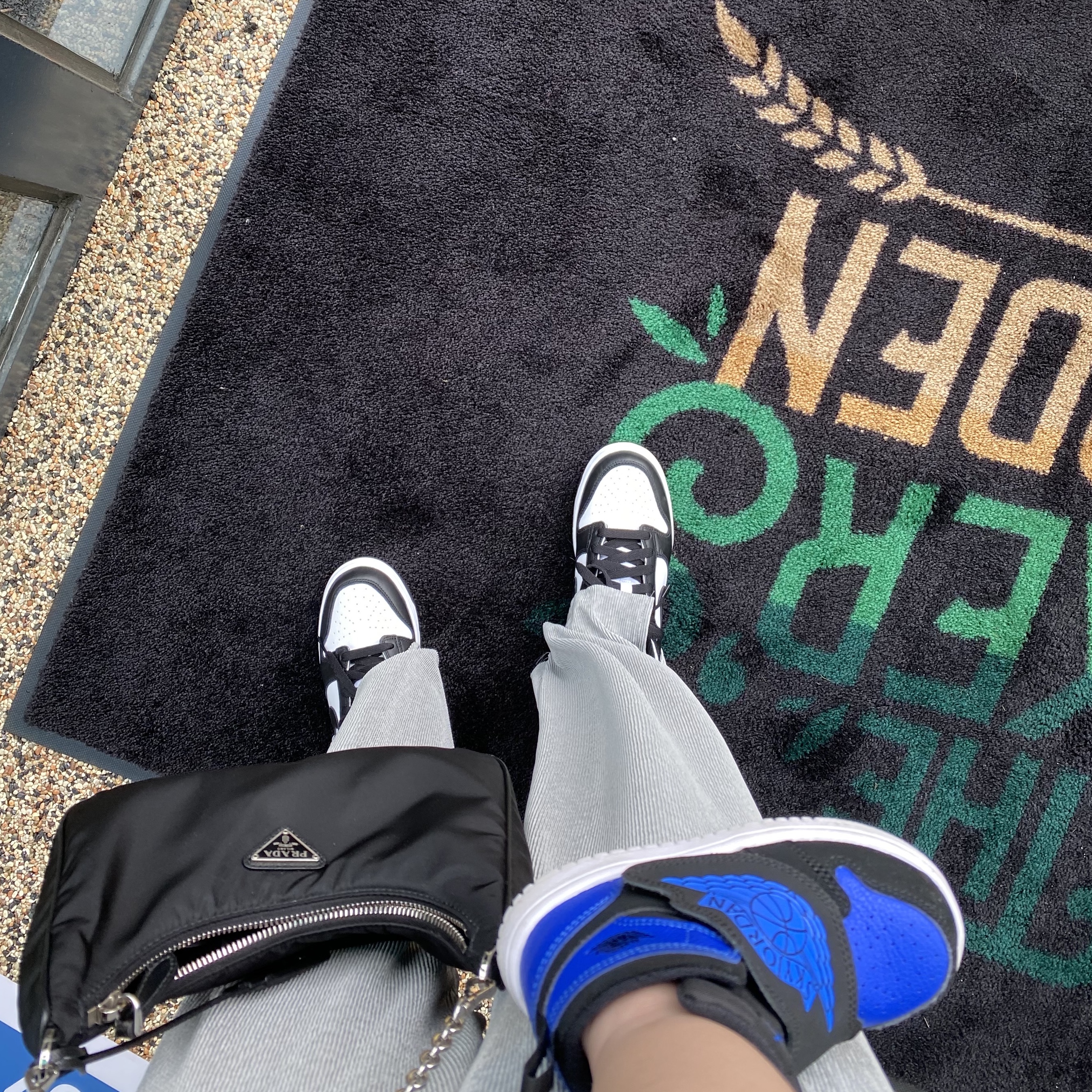Nike Dunk Low Retro Black, (W) Nike Dunk Low Black 착용 스타일