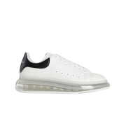 Alexander McQueen Oversized Sneakers Clear Sole White Black