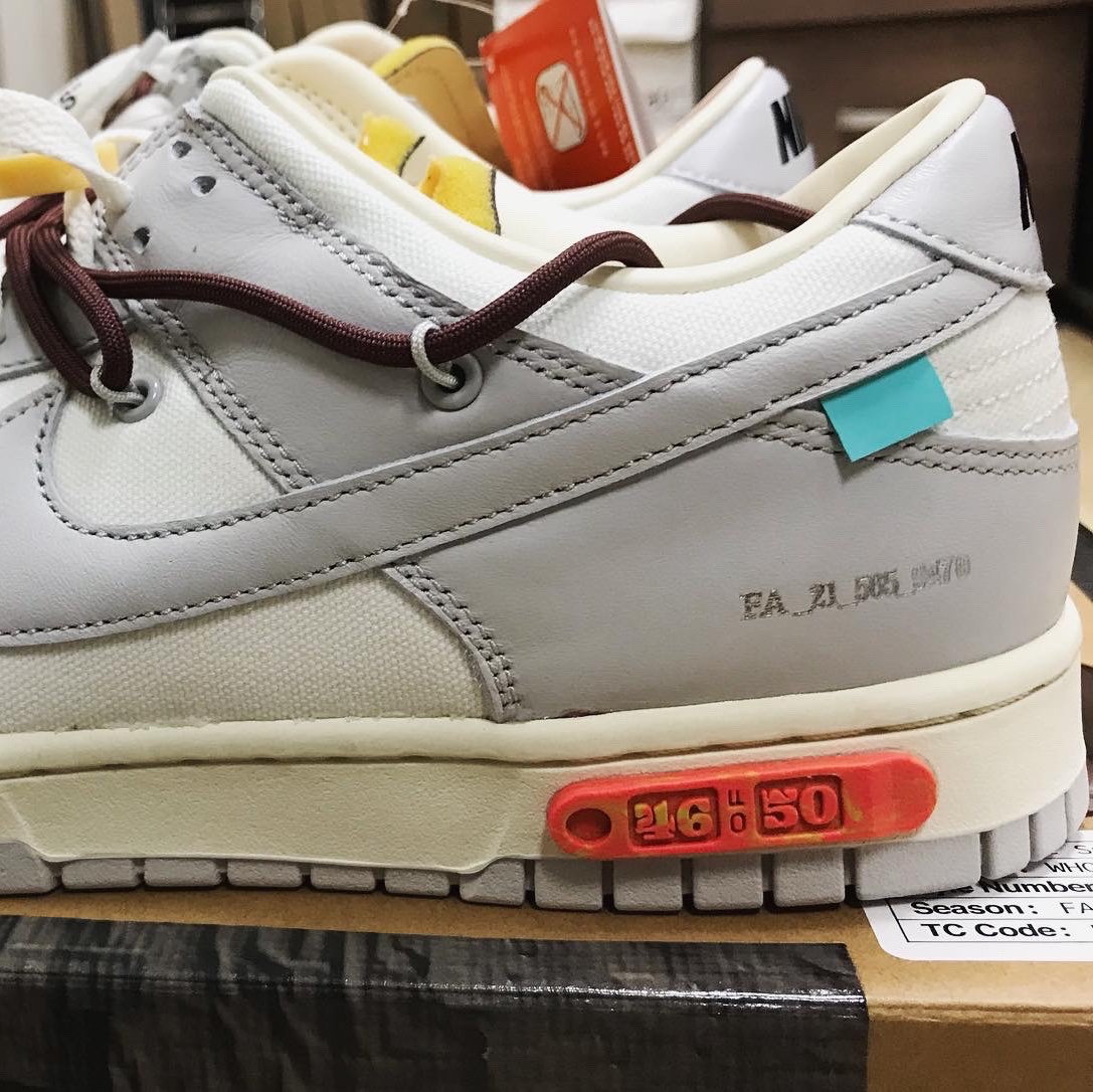 Nike x Off-White Dunk Low The 50 - Lot 46 착용 스타일 - 2