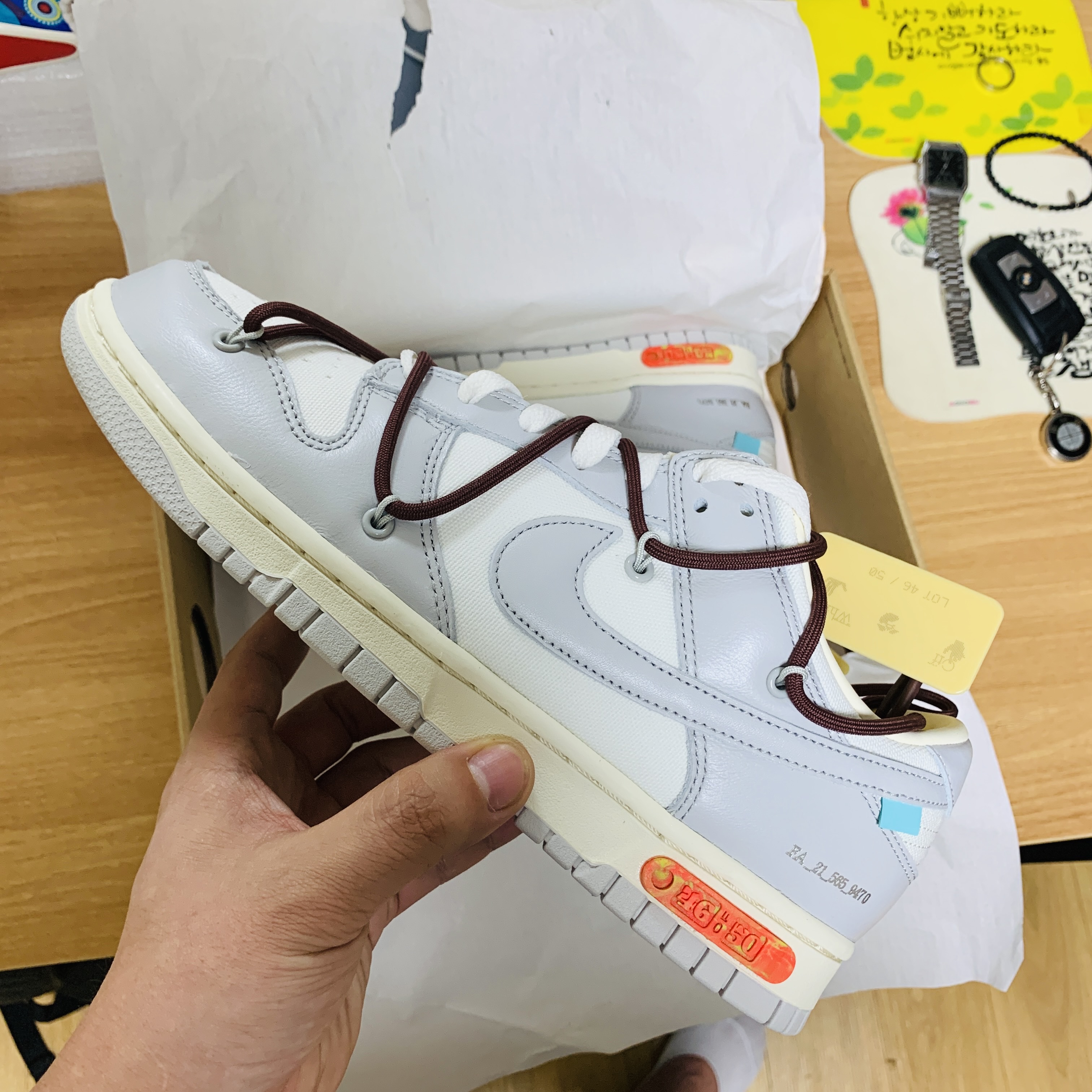 Nike x Off-White Dunk Low The 50 - Lot 46 착용 스타일 - 1