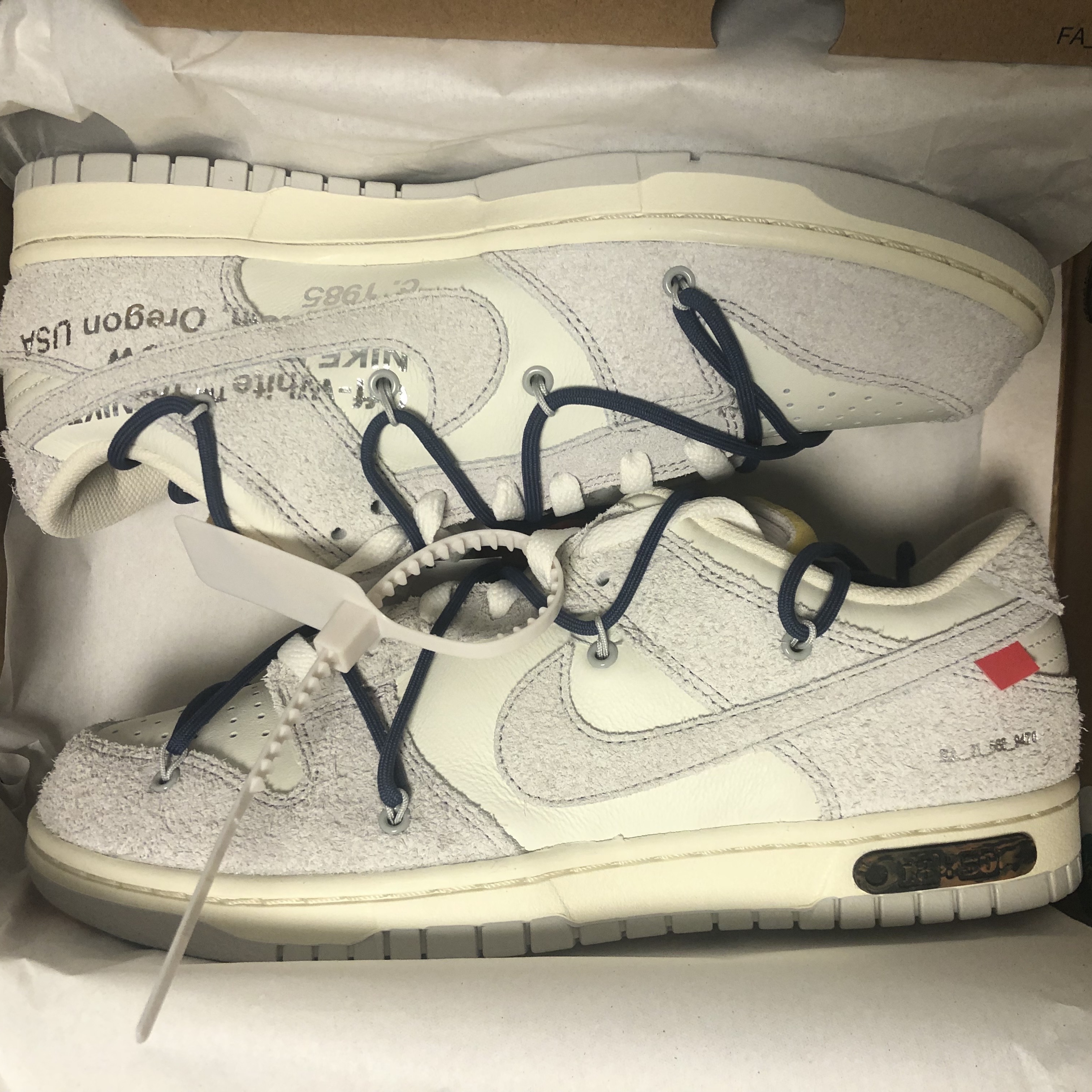 Nike x Off-White Dunk Low The 50 - Lot 18 착용 스타일