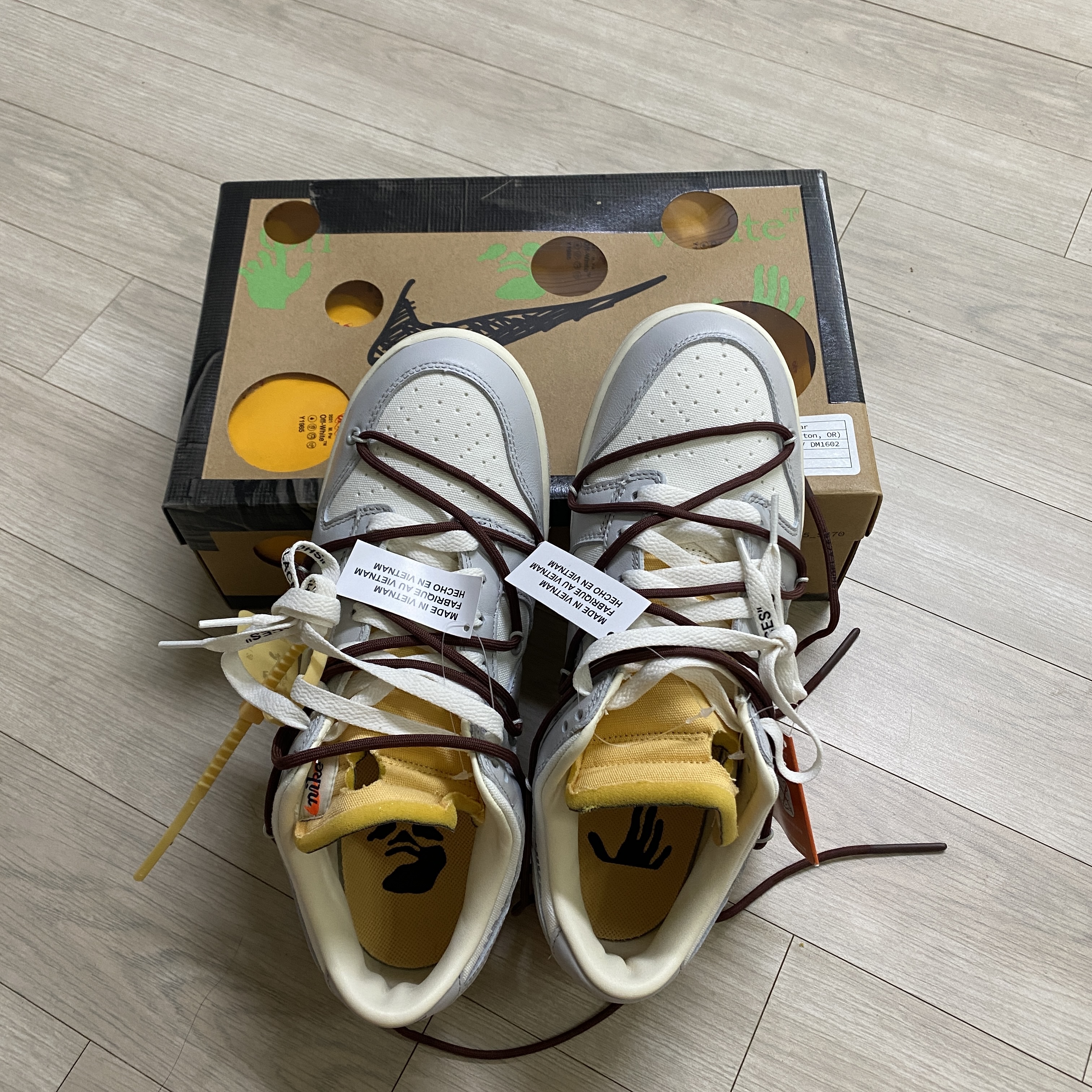 Nike x Off-White Dunk Low The 50 - Lot 46 착용 스타일 - 1