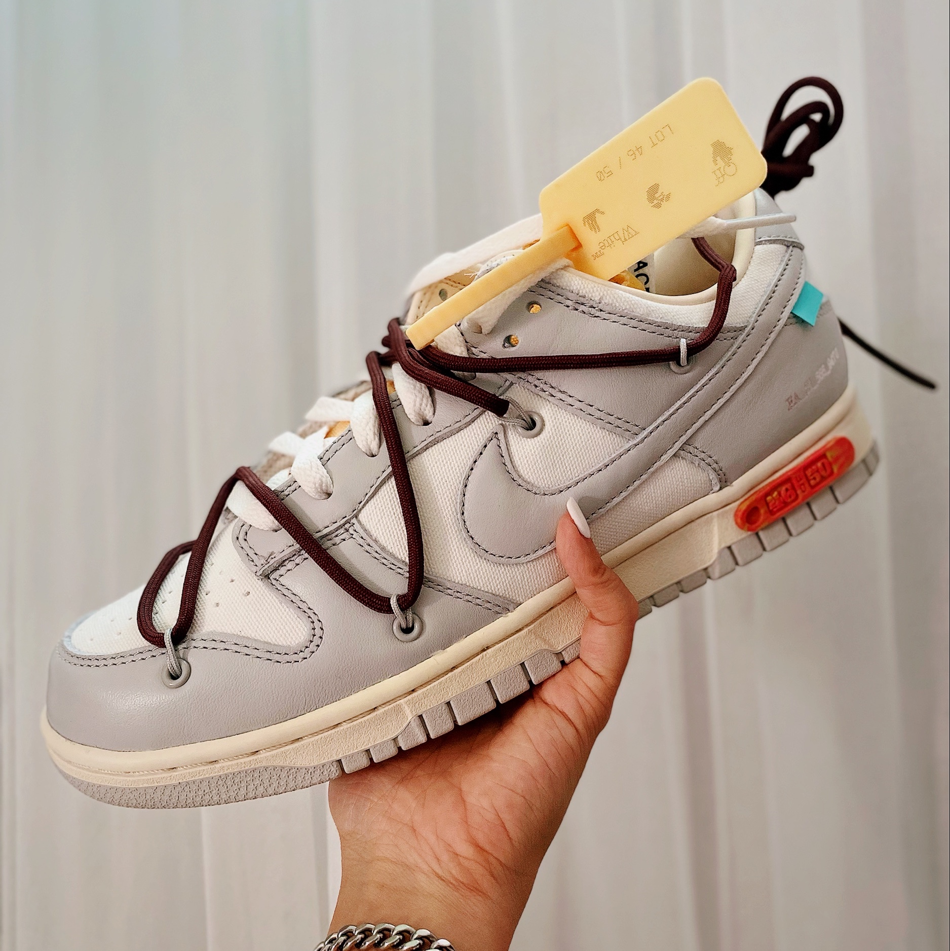 Nike x Off-White Dunk Low The 50 - Lot 46 착용 스타일 - 5