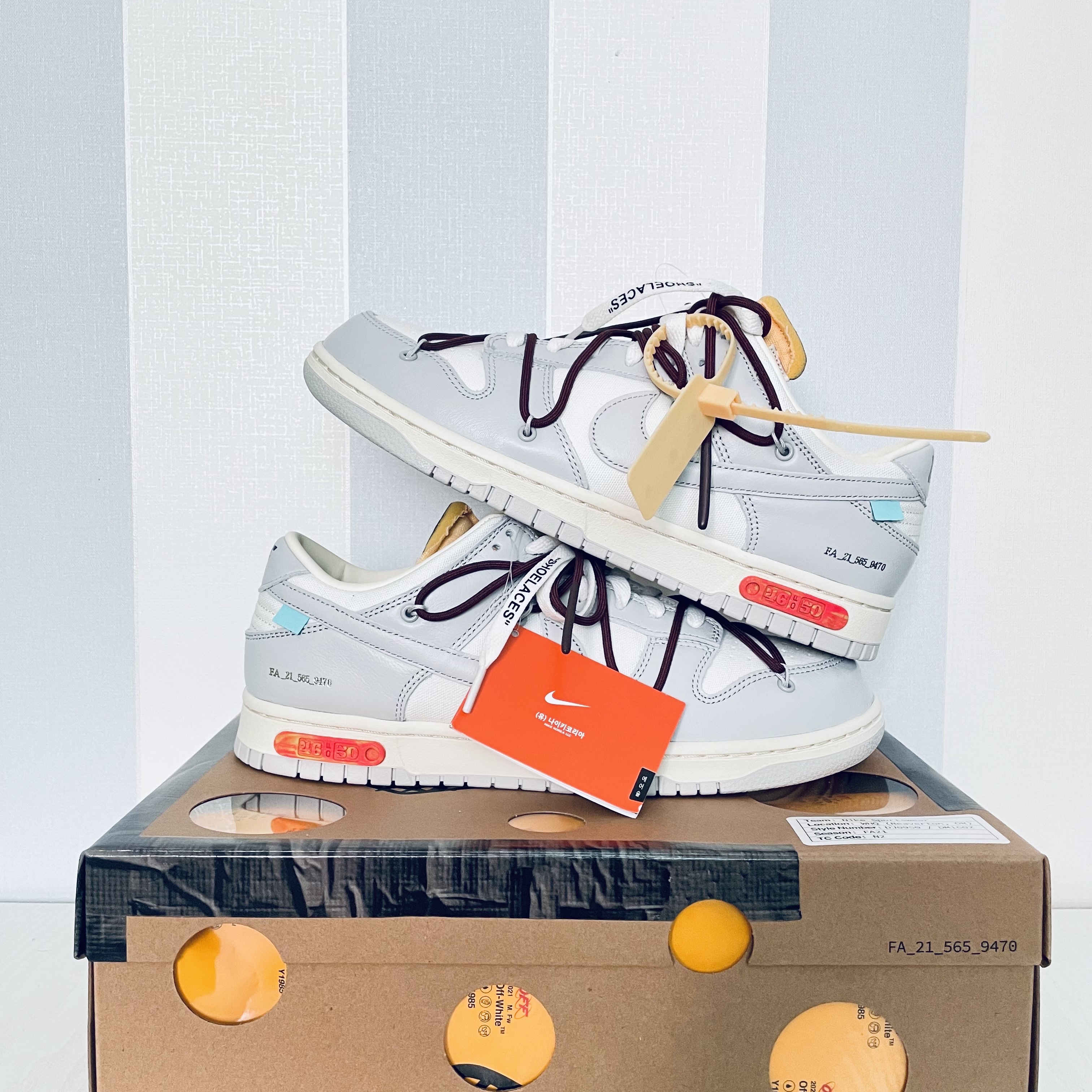 Nike x Off-White Dunk Low The 50 - Lot 46 착용 스타일 - 2