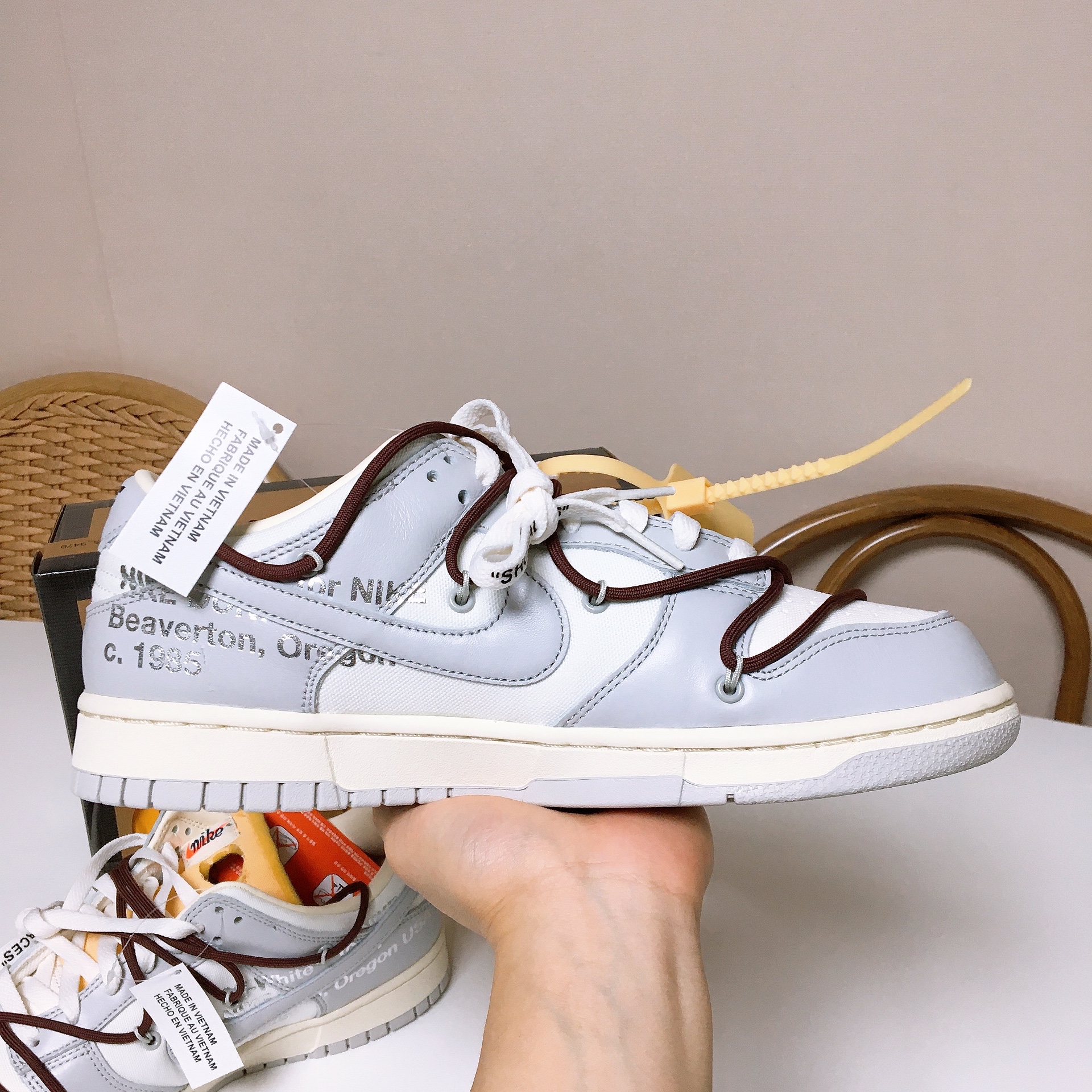 Nike x Off-White Dunk Low The 50 - Lot 46 착용 스타일 - 4