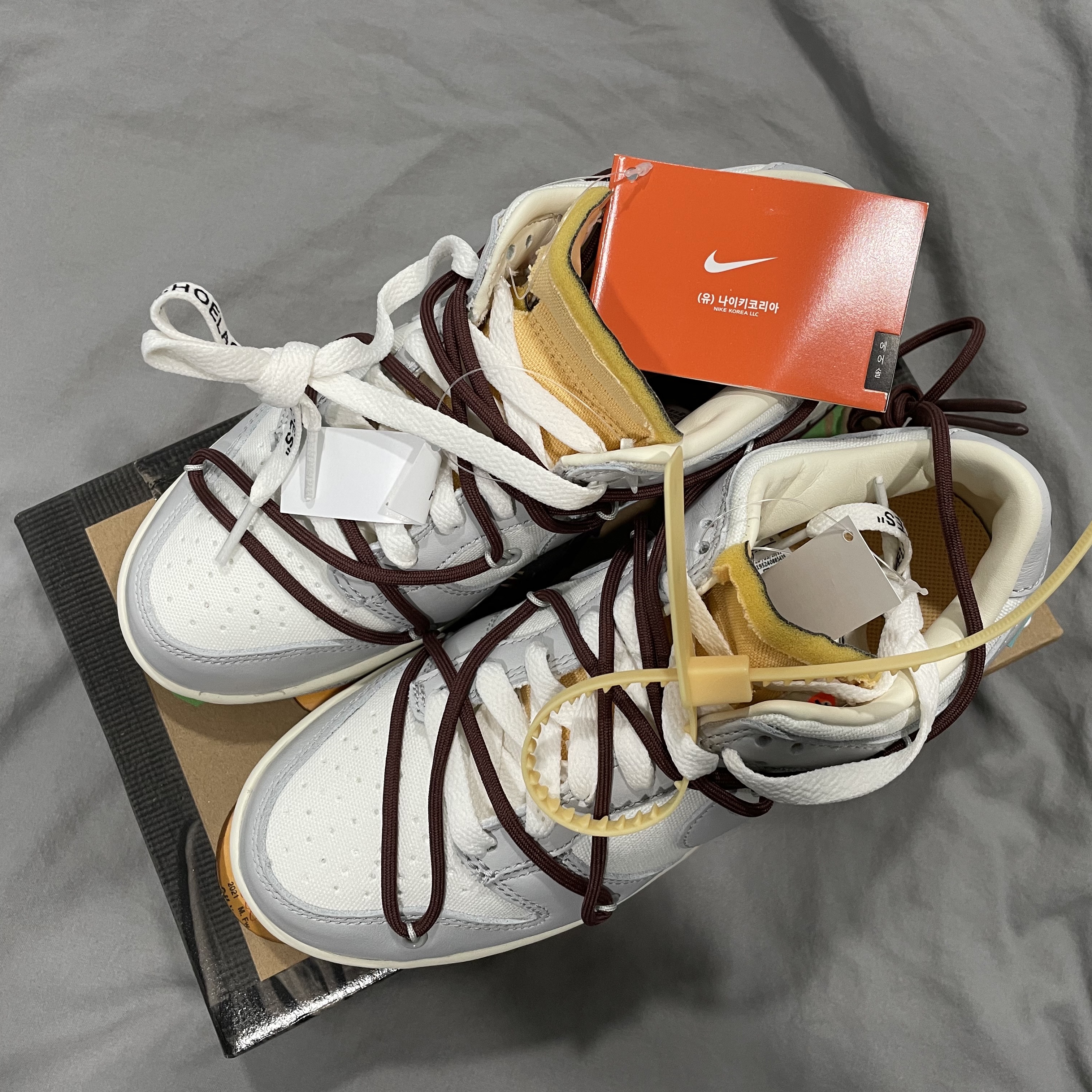Nike x Off-White Dunk Low The 50 - Lot 46 착용 스타일 - 4