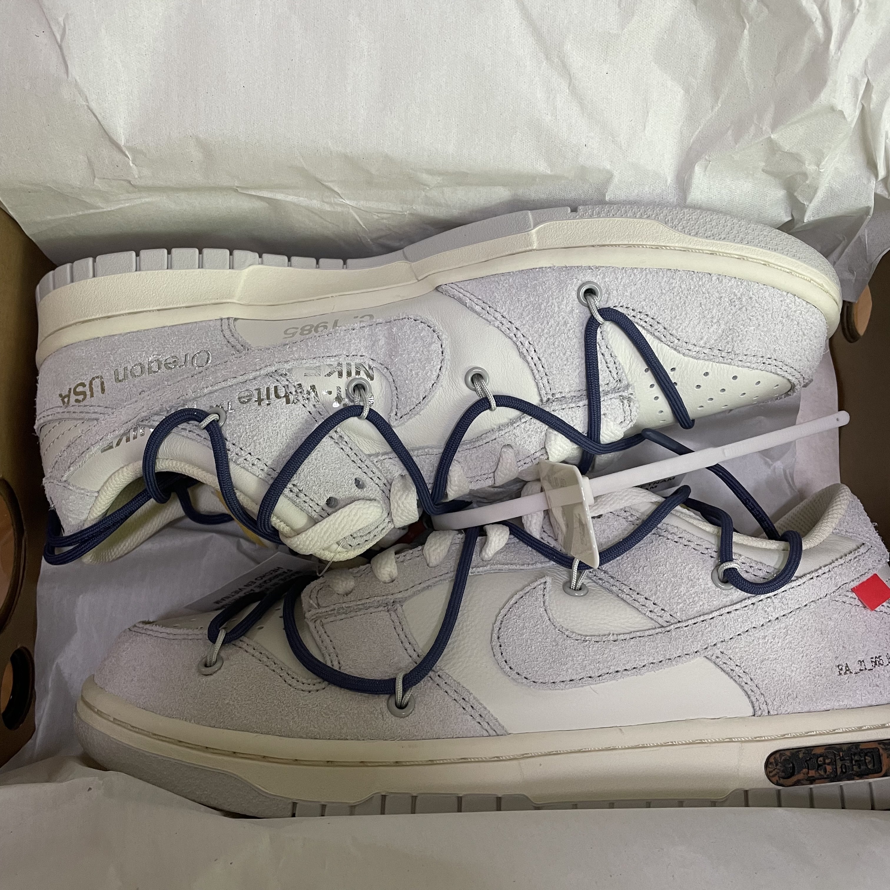 Nike x Off-White Dunk Low The 50 - Lot 18 착용 스타일 - 2