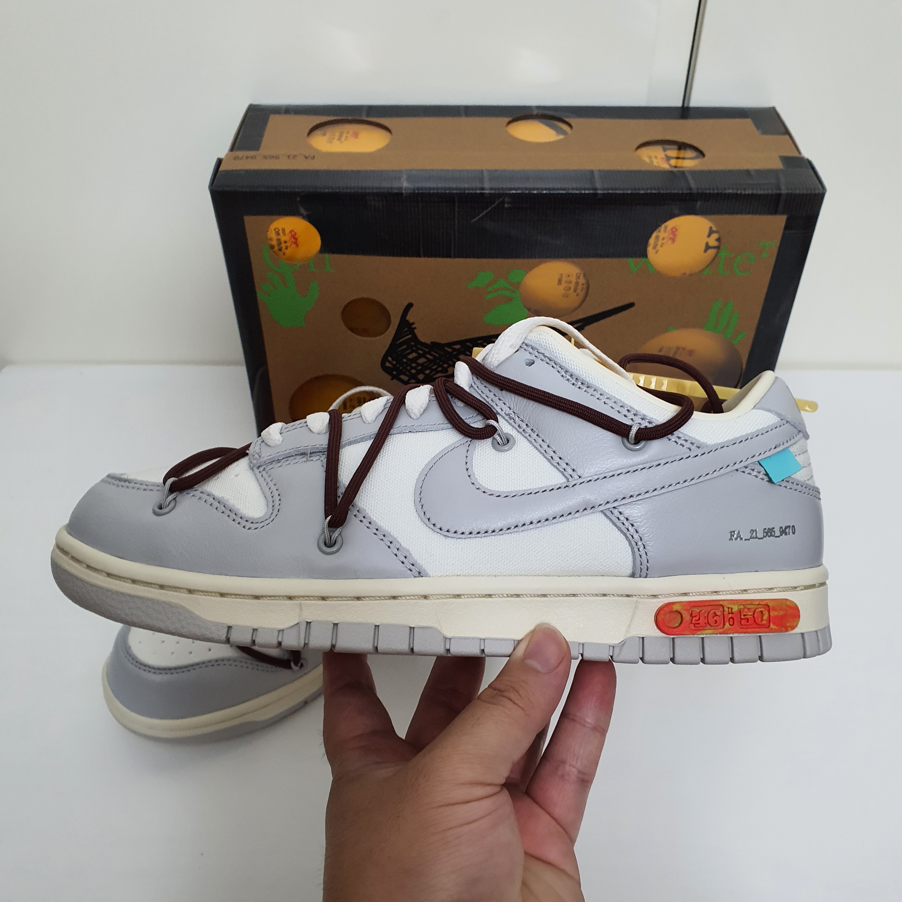 Nike x Off-White Dunk Low The 50 - Lot 46 착용 스타일 - 2