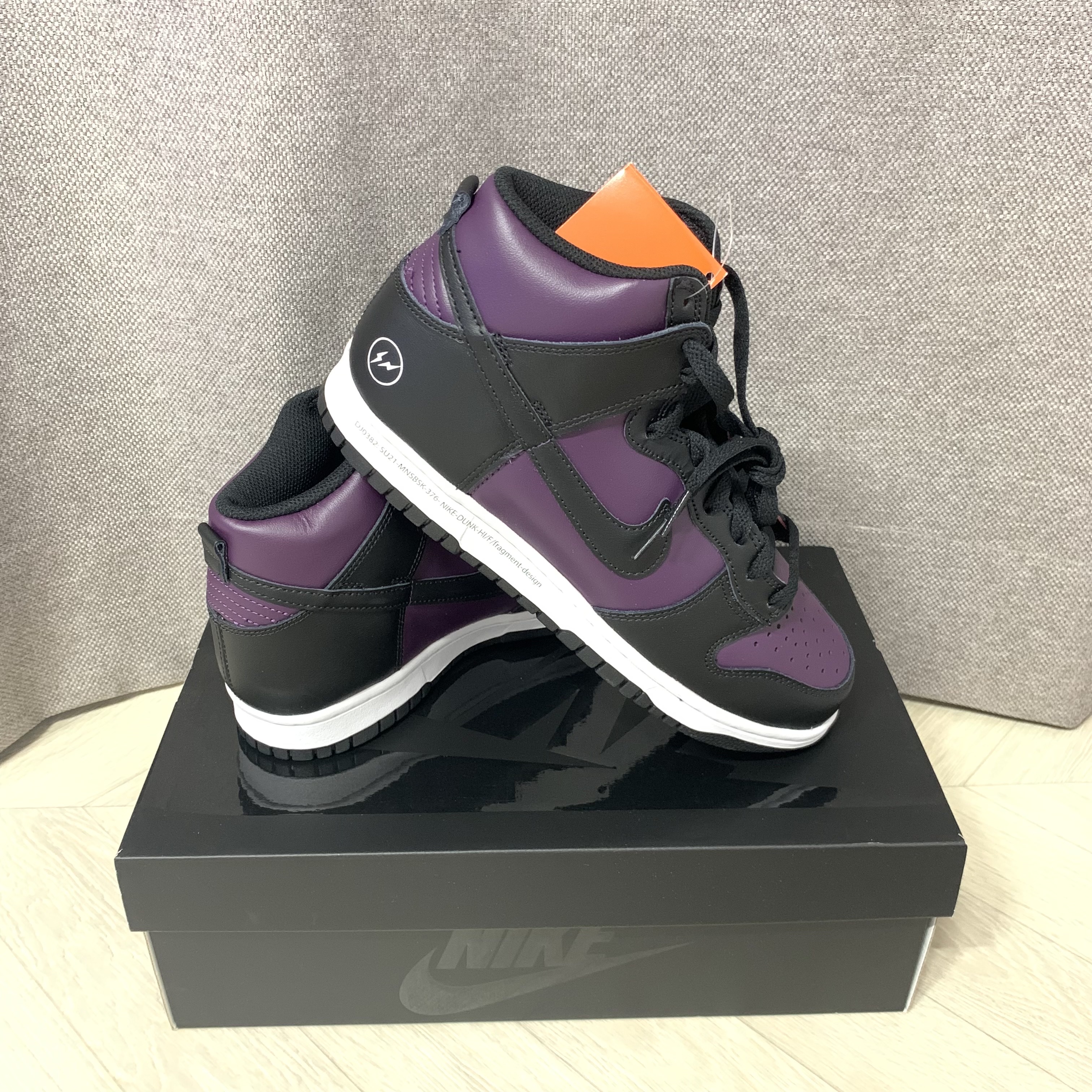 Jordan 1 x Travis Scott x Fragment Retro Low OG SP Military Blue, Nike x Fragment Dunk High Black 착용 스타일 - 3