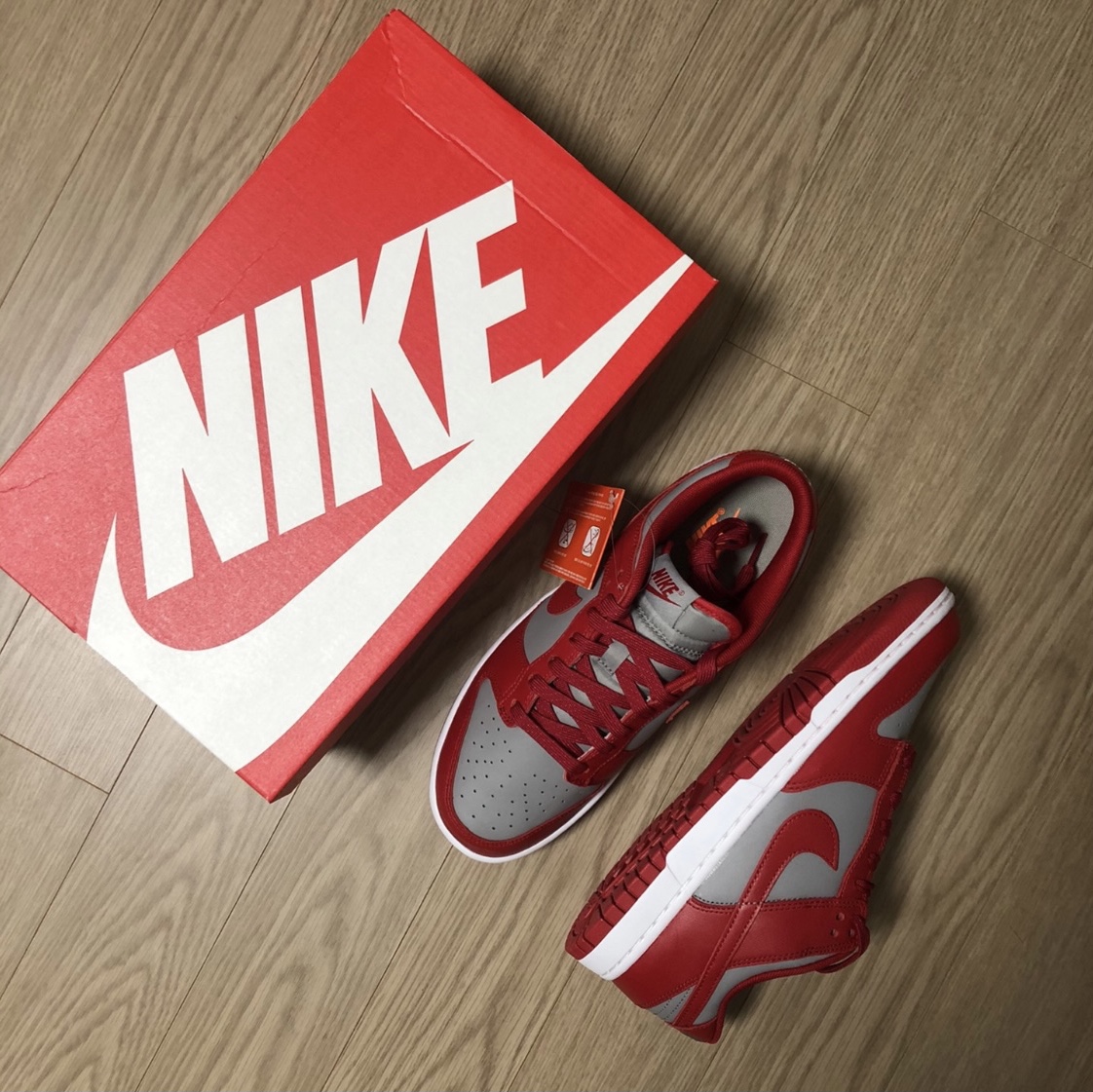 Nike Dunk Low Retro Medium Grey 착용 스타일 - 1