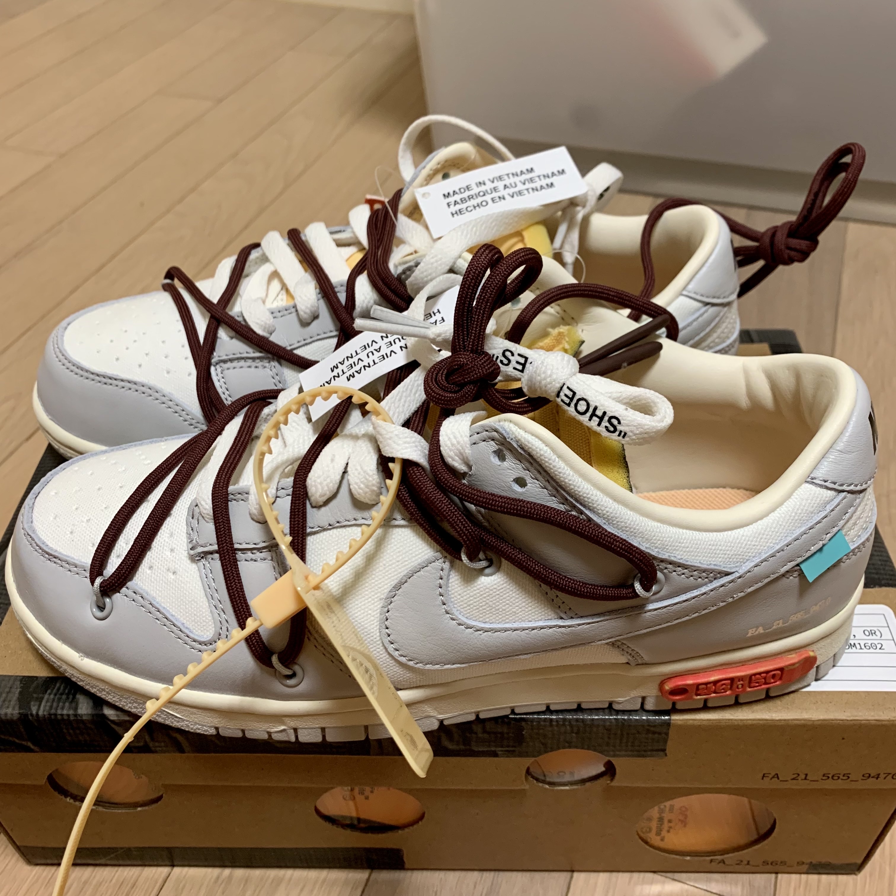 Nike x Off-White Dunk Low The 50 - Lot 46 착용 스타일