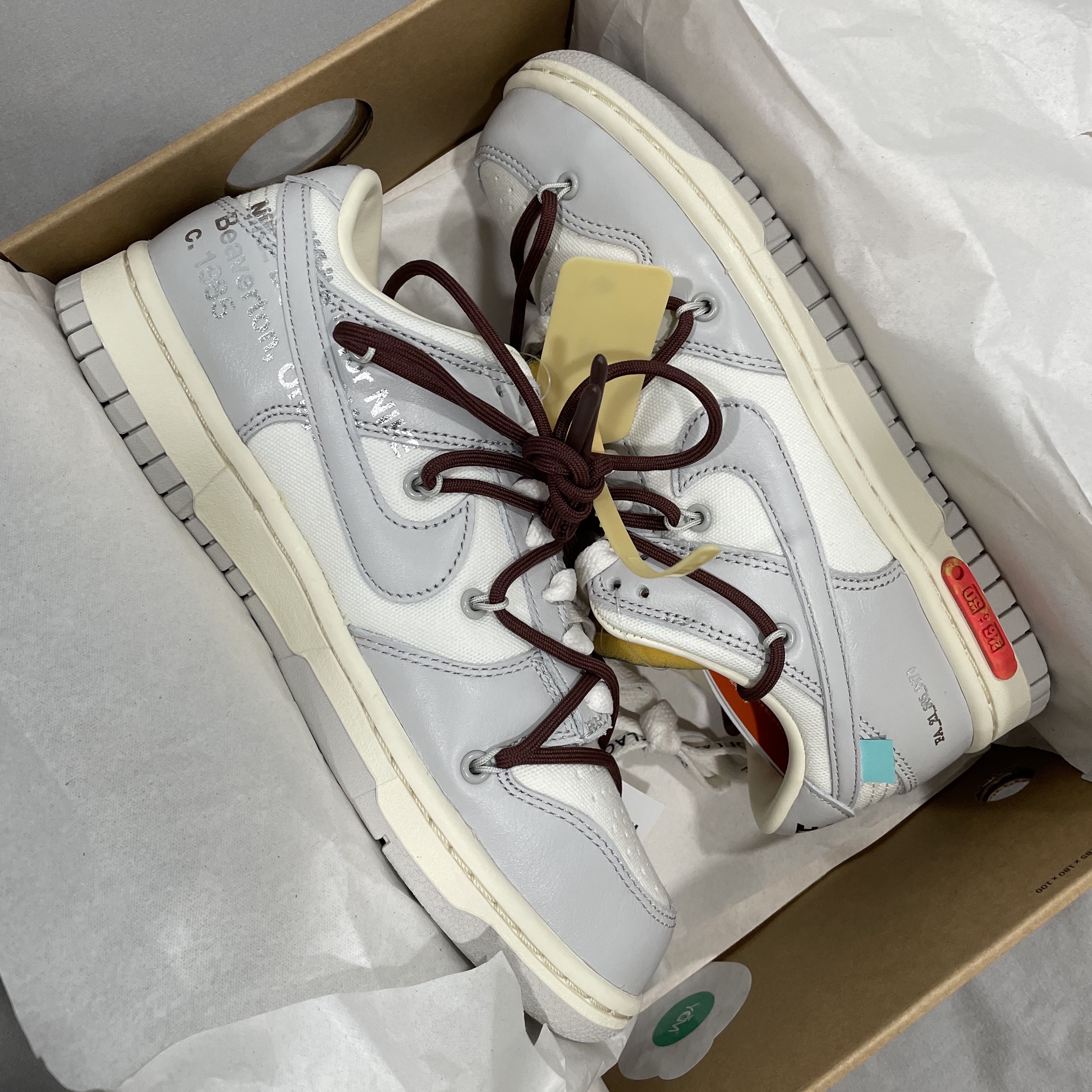 Nike x Off-White Dunk Low The 50 - Lot 46 착용 스타일 - 2