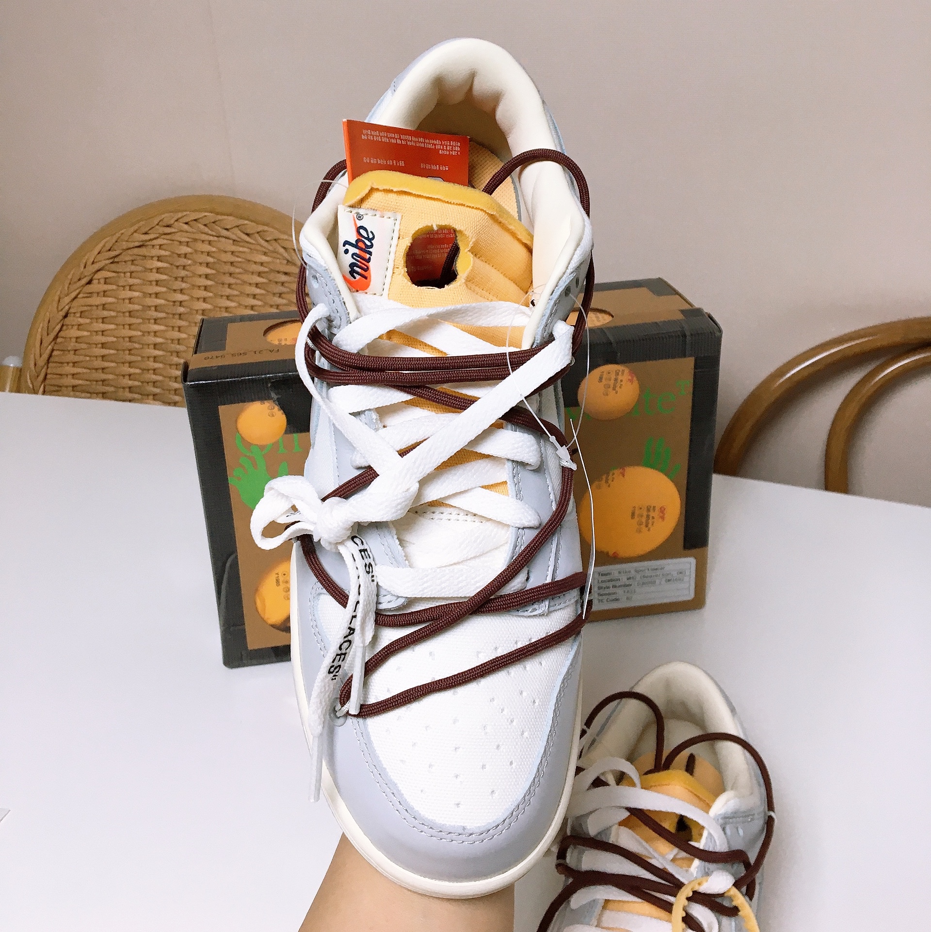 Nike x Off-White Dunk Low The 50 - Lot 46 착용 스타일 - 3