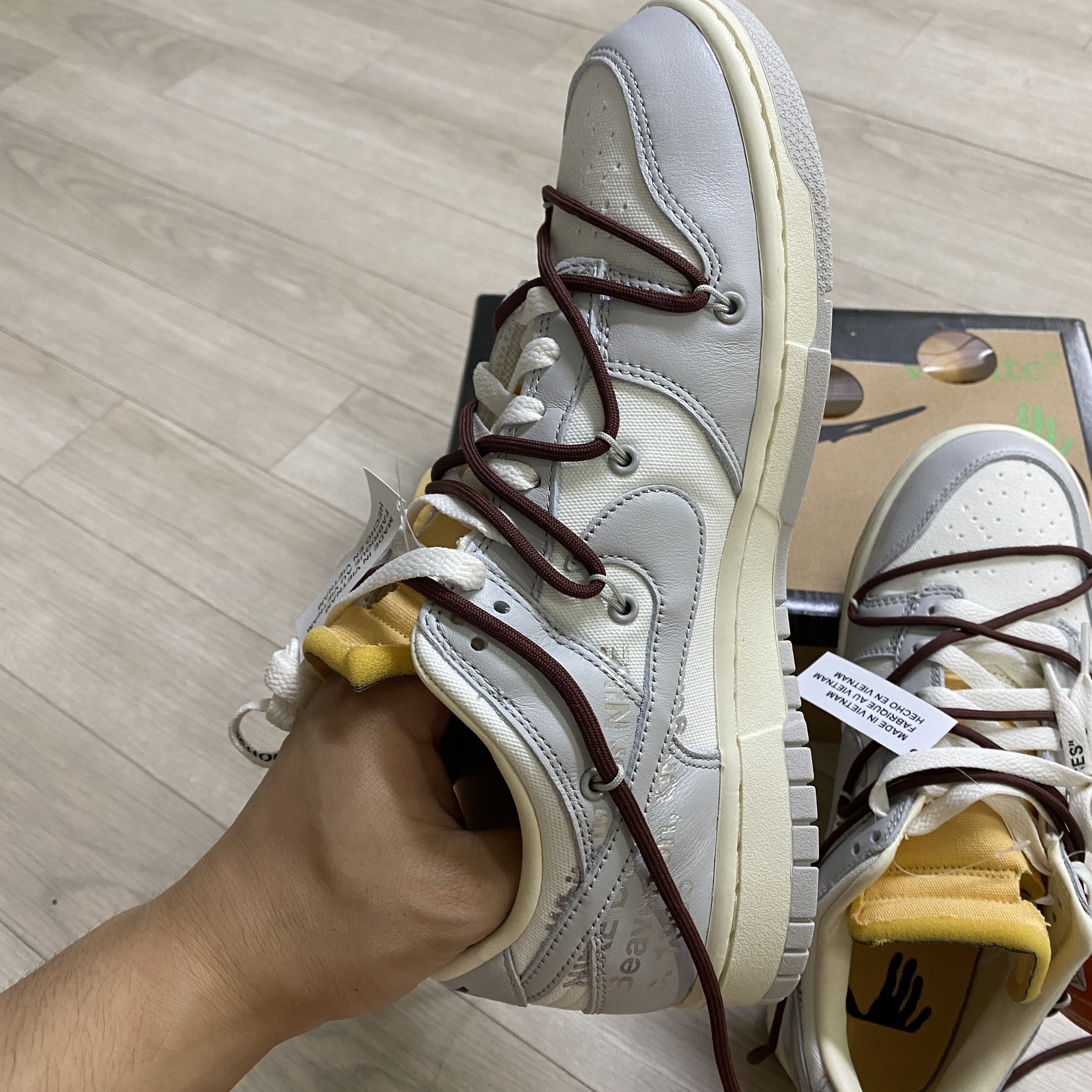 Nike x Off-White Dunk Low The 50 - Lot 46 착용 스타일 - 2