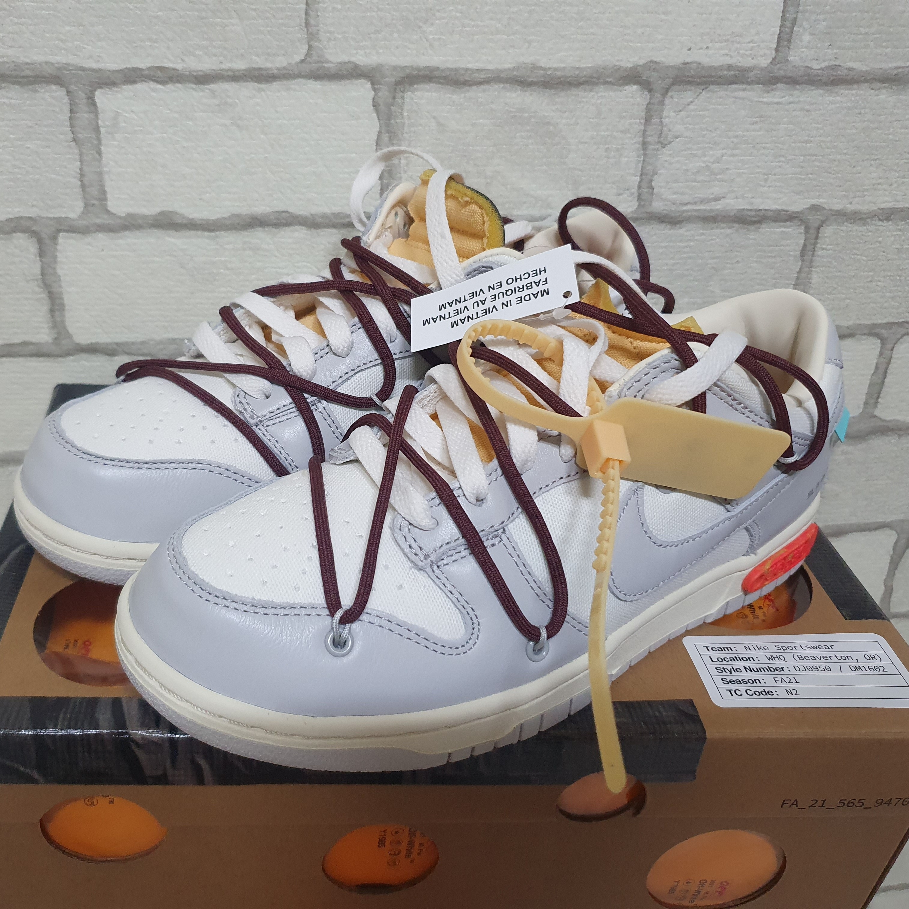 Nike x Off-White Dunk Low The 50 - Lot 46 착용 스타일