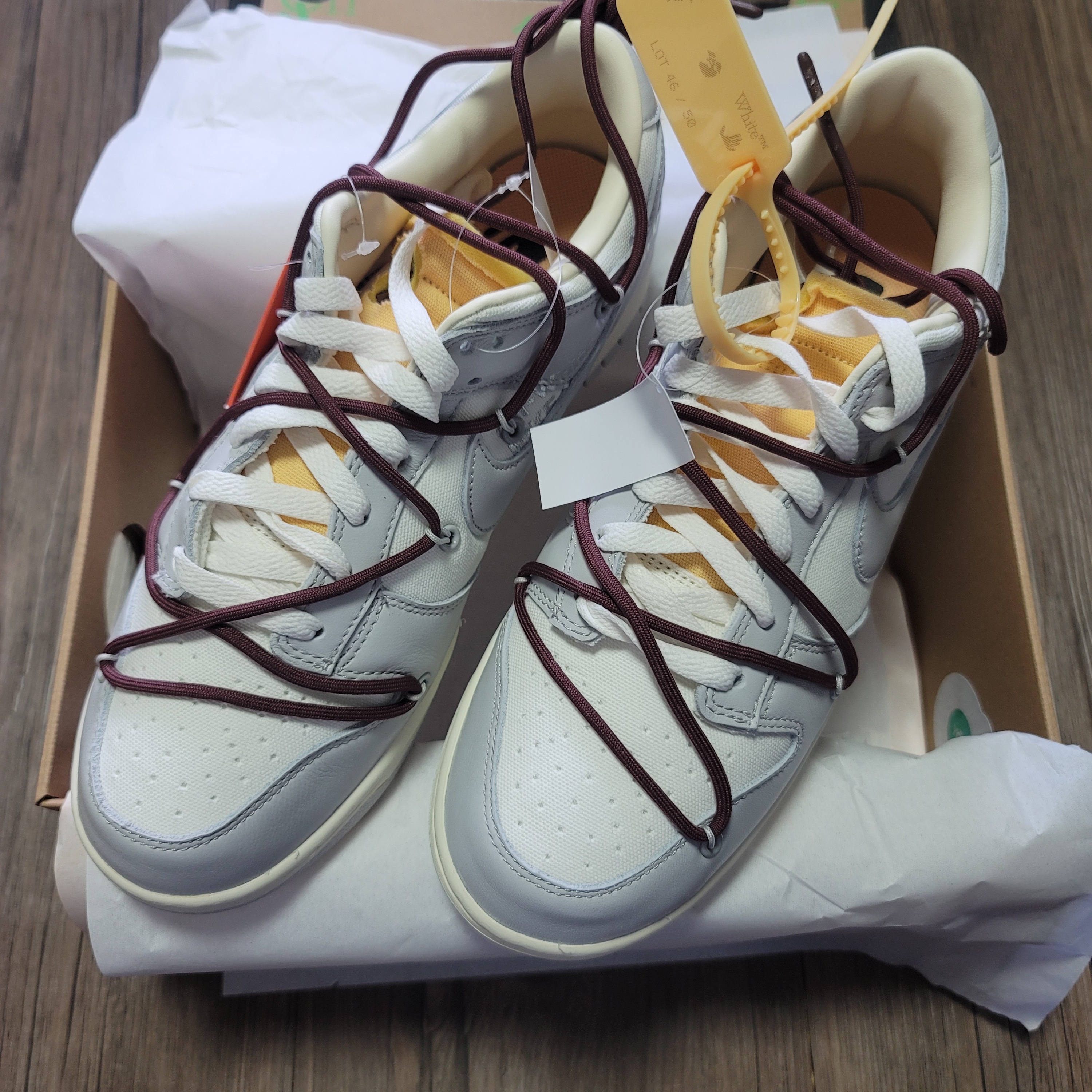 Nike x Off-White Dunk Low The 50 - Lot 46 착용 스타일 - 2