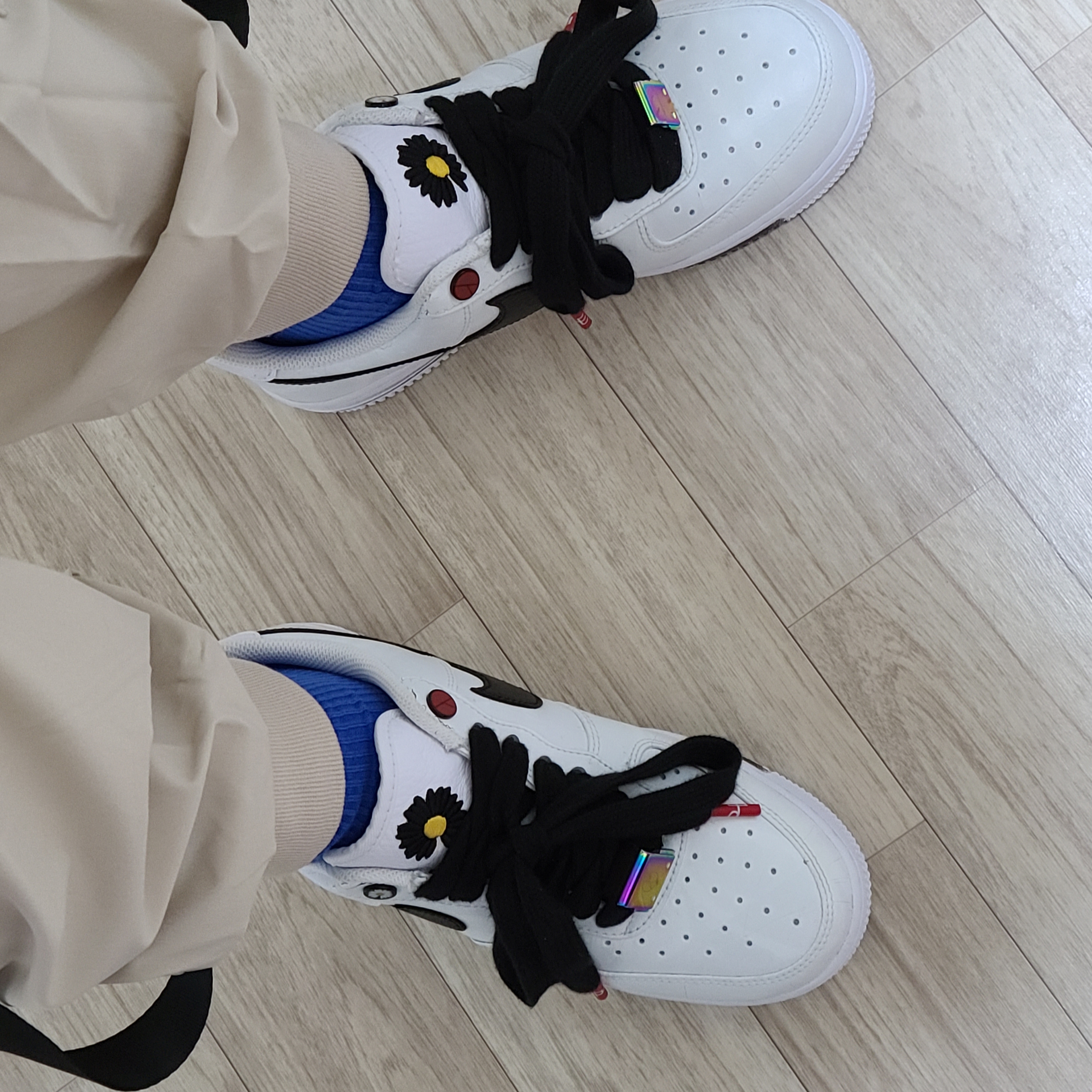 Nike x Peaceminusone Air Force 1 Low Para-Noise 2.0 착용 스타일 - 2