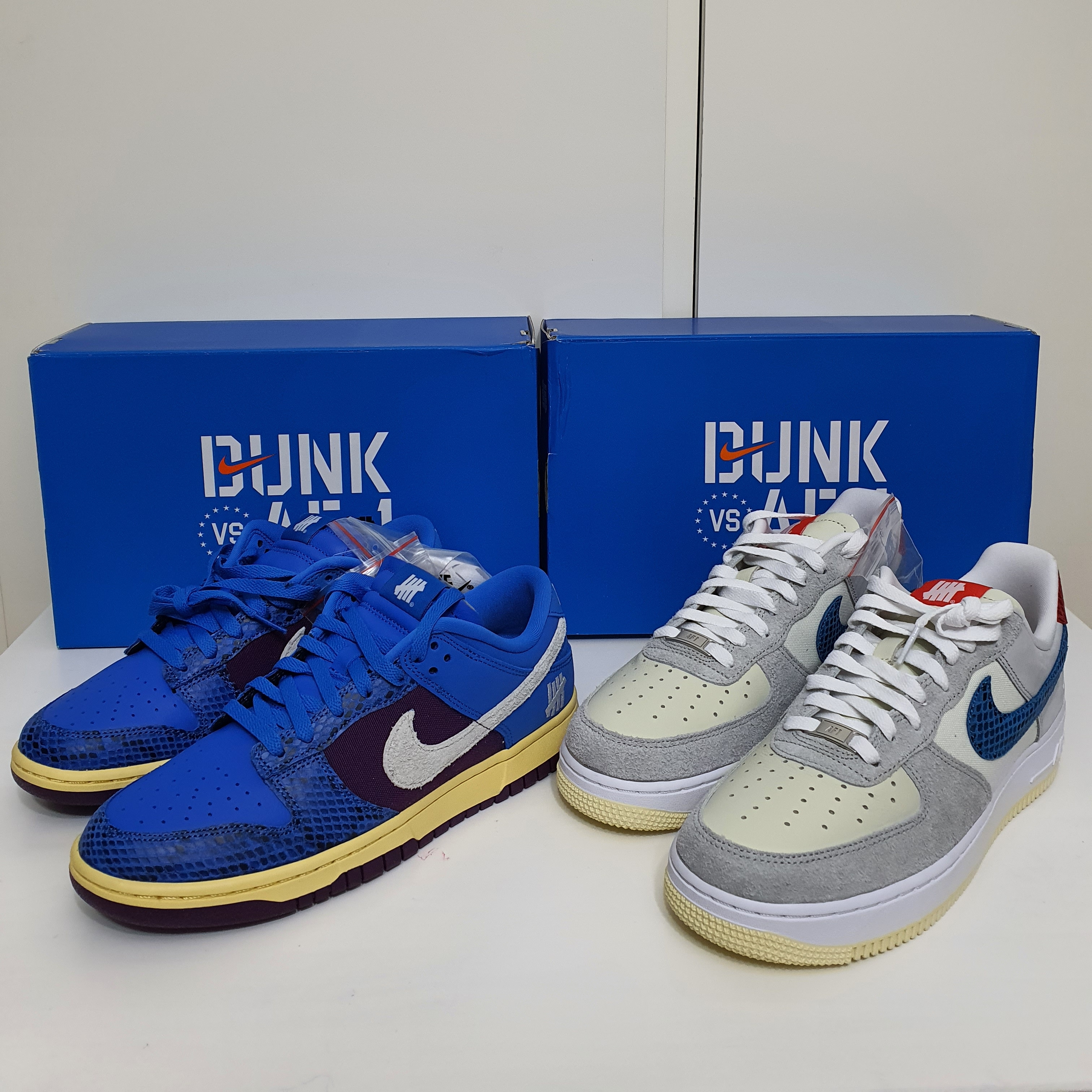 Nike x Undefeated Dunk Low SP 5 On It, Nike x Undefeated Air Force 1 Low SP 5 On It 착용 스타일 - 1
