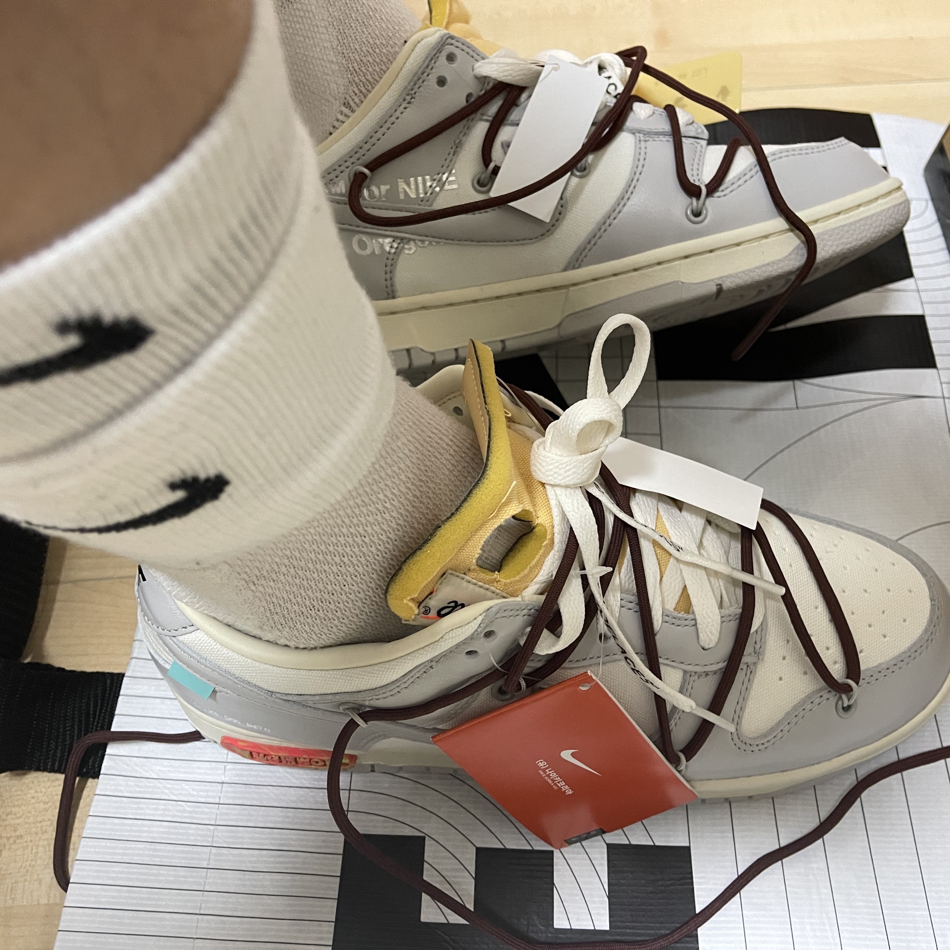 Nike x Matthew M Williams NRG Socks White 착용 스타일