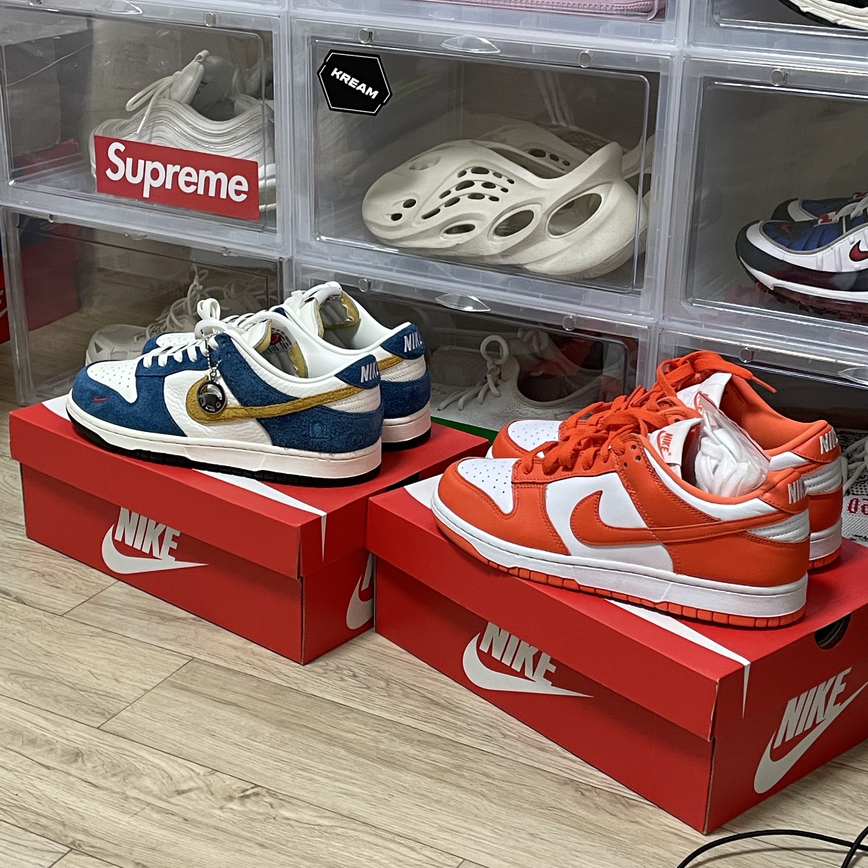 Nike x Kasina Dunk Low 80's Bus, Nike Dunk Low SP Syracuse 2020 착용 스타일