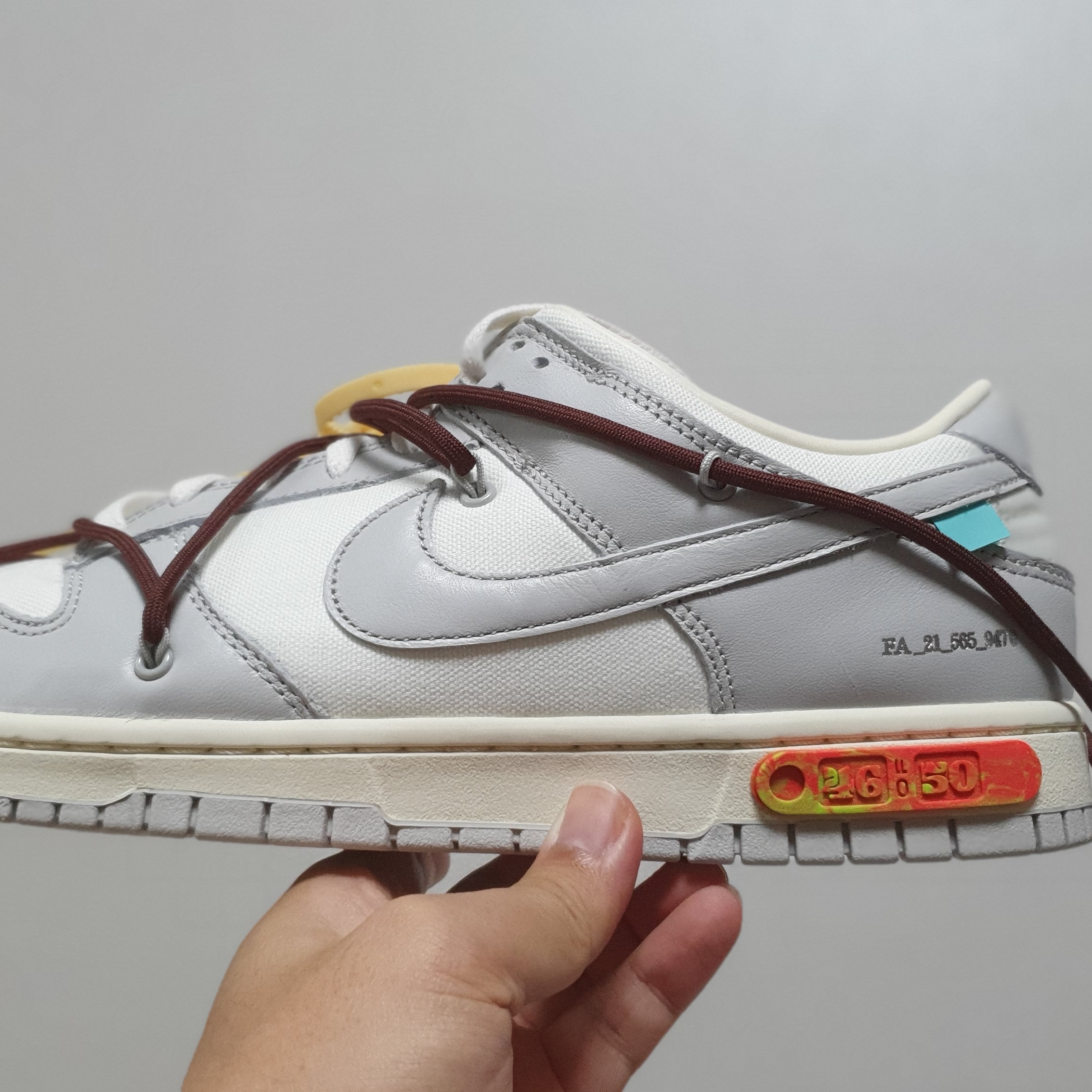 Nike x Off-White Dunk Low The 50 - Lot 46 착용 스타일 - 3