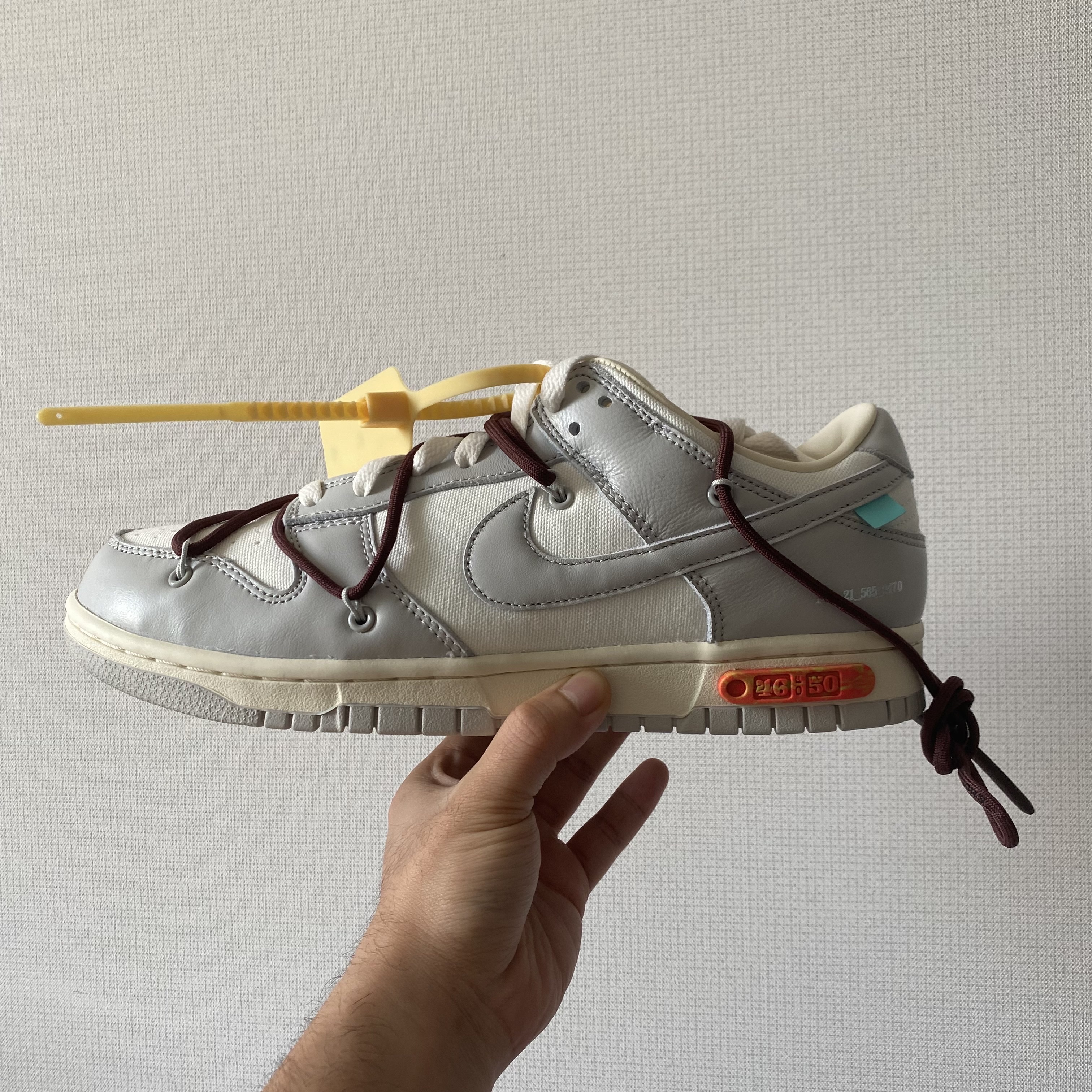 Nike x Off-White Dunk Low The 50 - Lot 46 착용 스타일 - 2
