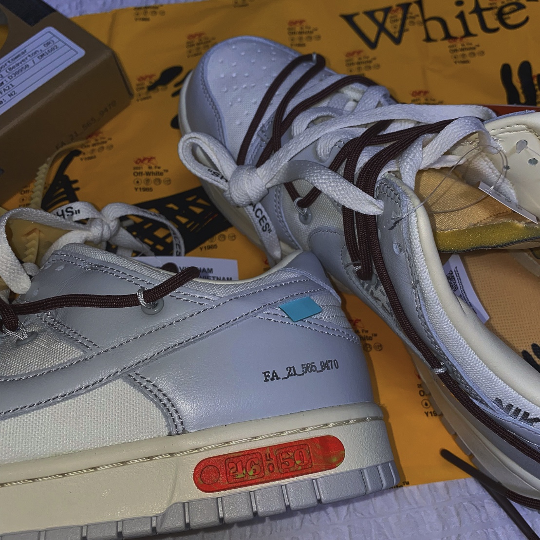 Nike x Off-White Dunk Low The 50 - Lot 46 착용 스타일
