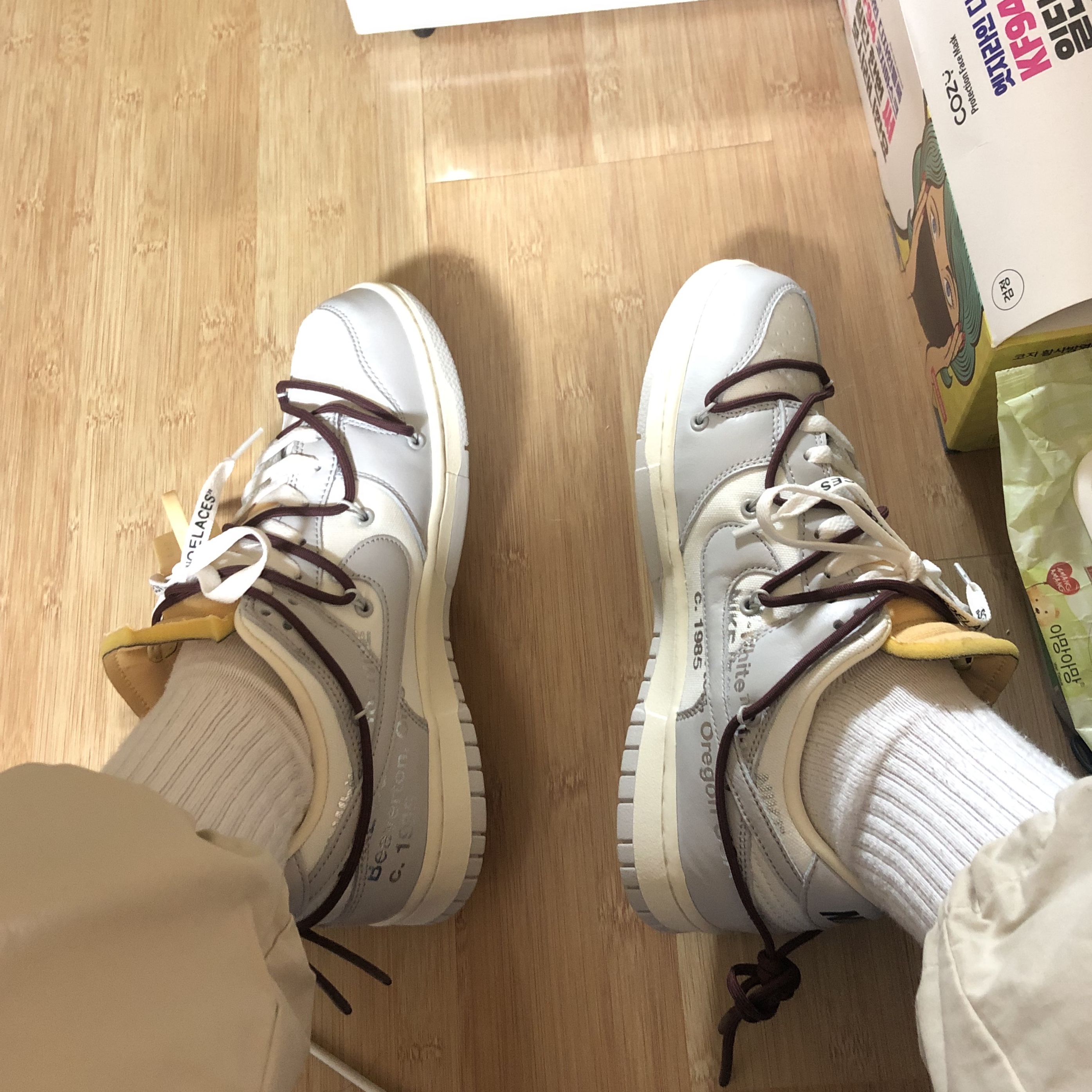 Nike x Off-White Dunk Low The 50 - Lot 46 착용 스타일