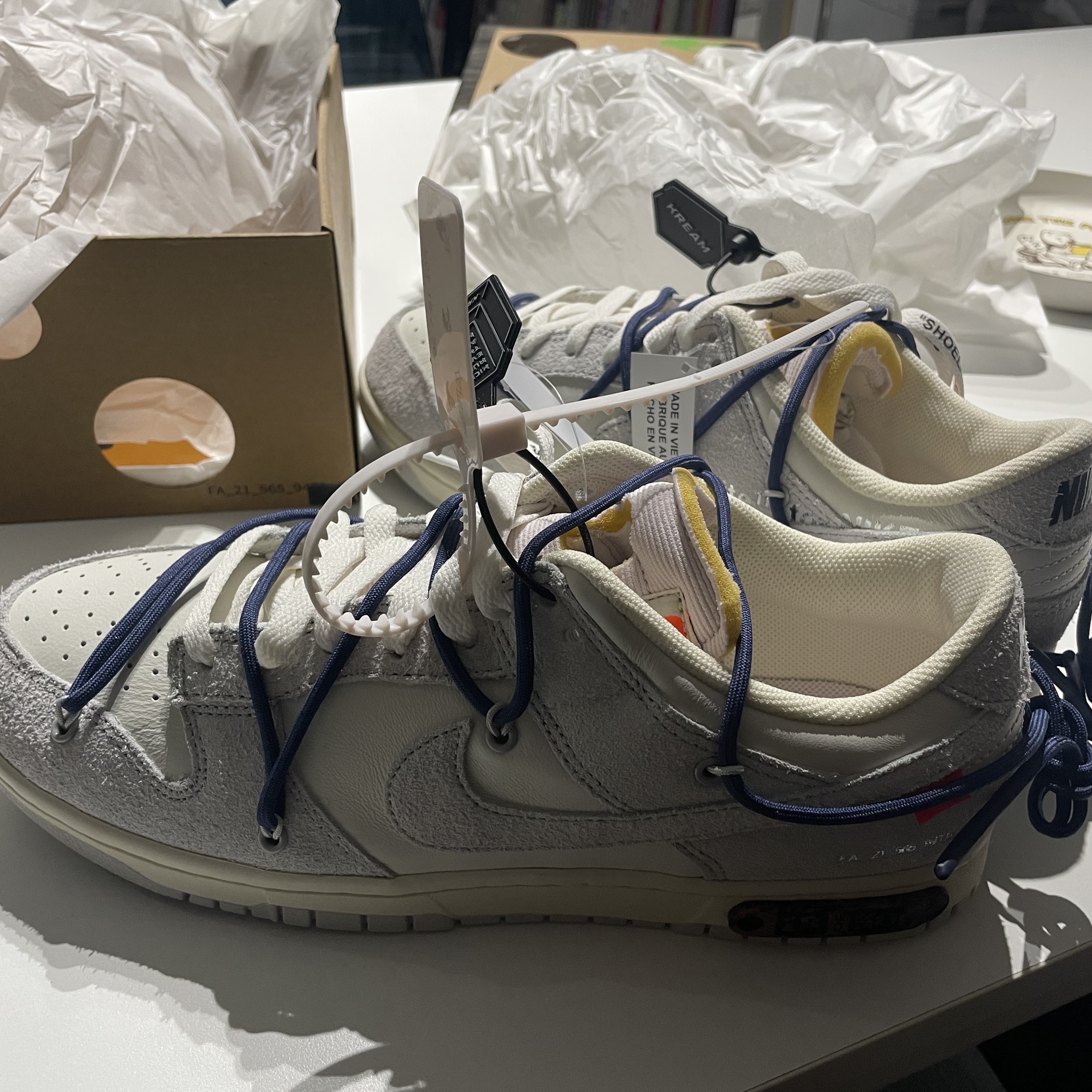 Nike x Off-White Dunk Low The 50 - Lot 18 착용 스타일 - 2