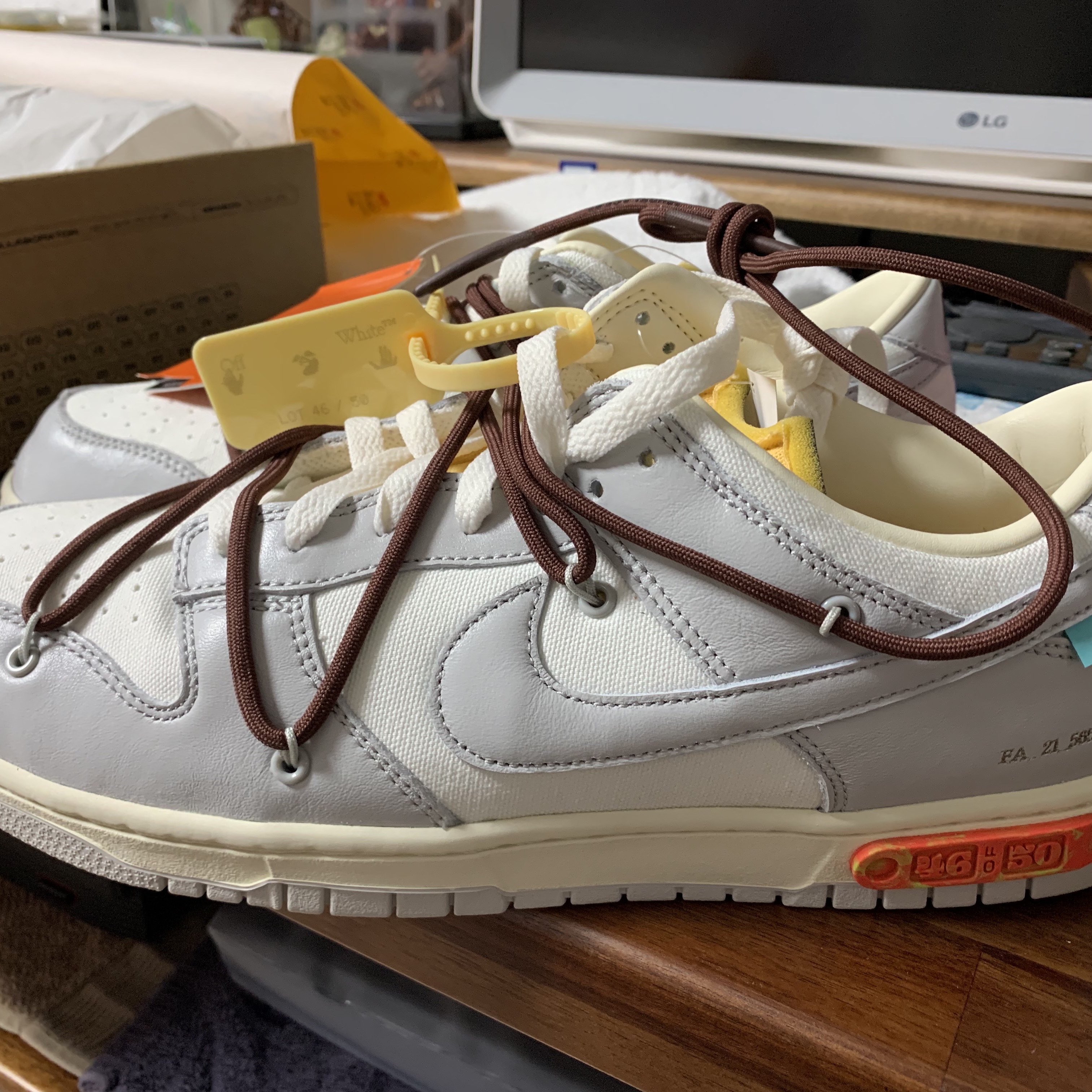 Nike x Off-White Dunk Low The 50 - Lot 46 착용 스타일 - 1