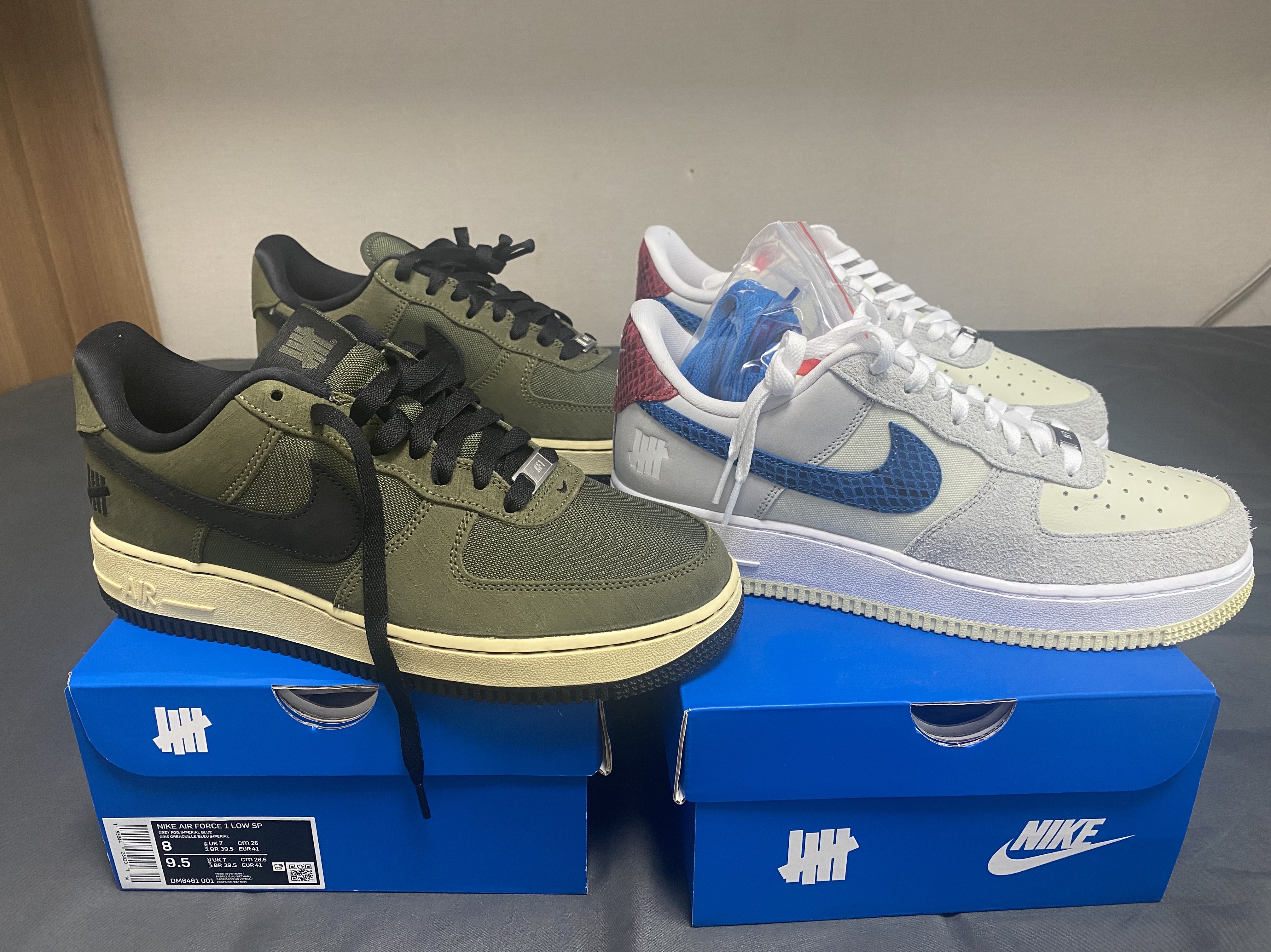 Nike x Undefeated Air Force 1 Low SP 5 On It, Nike x Undefeated Air Force 1 Low SP Ballistic 착용 스타일 - 1