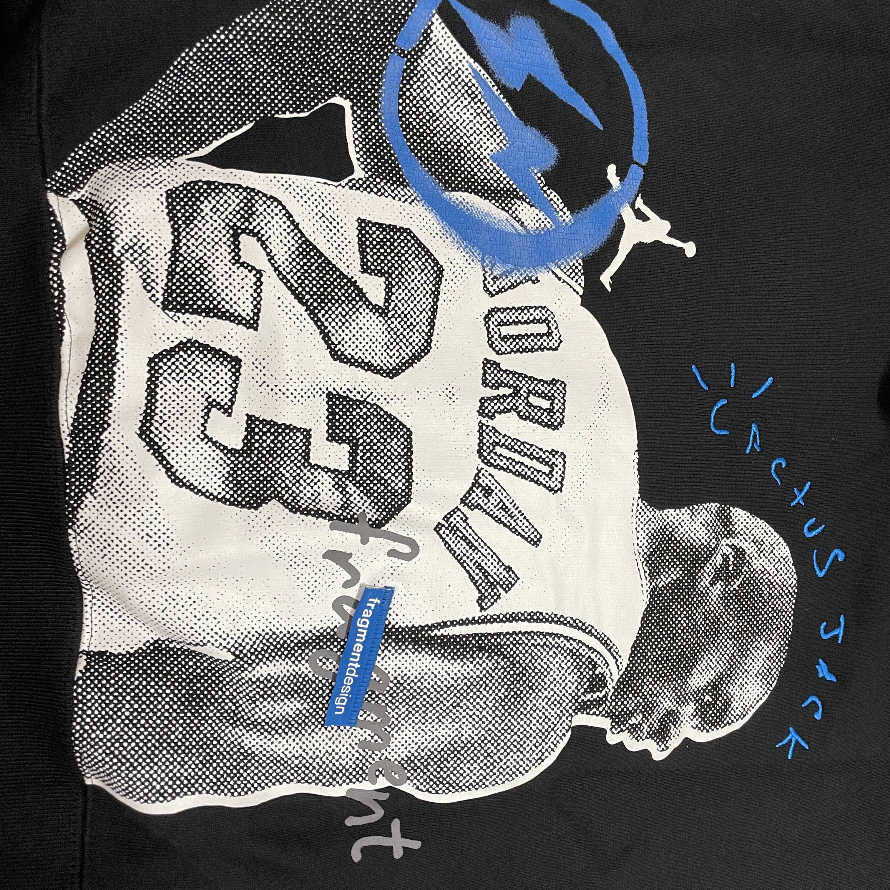 Jordan x Travis Scott x Fragment Hoodie Black (DJ0615-010) 착용 스타일 - 3