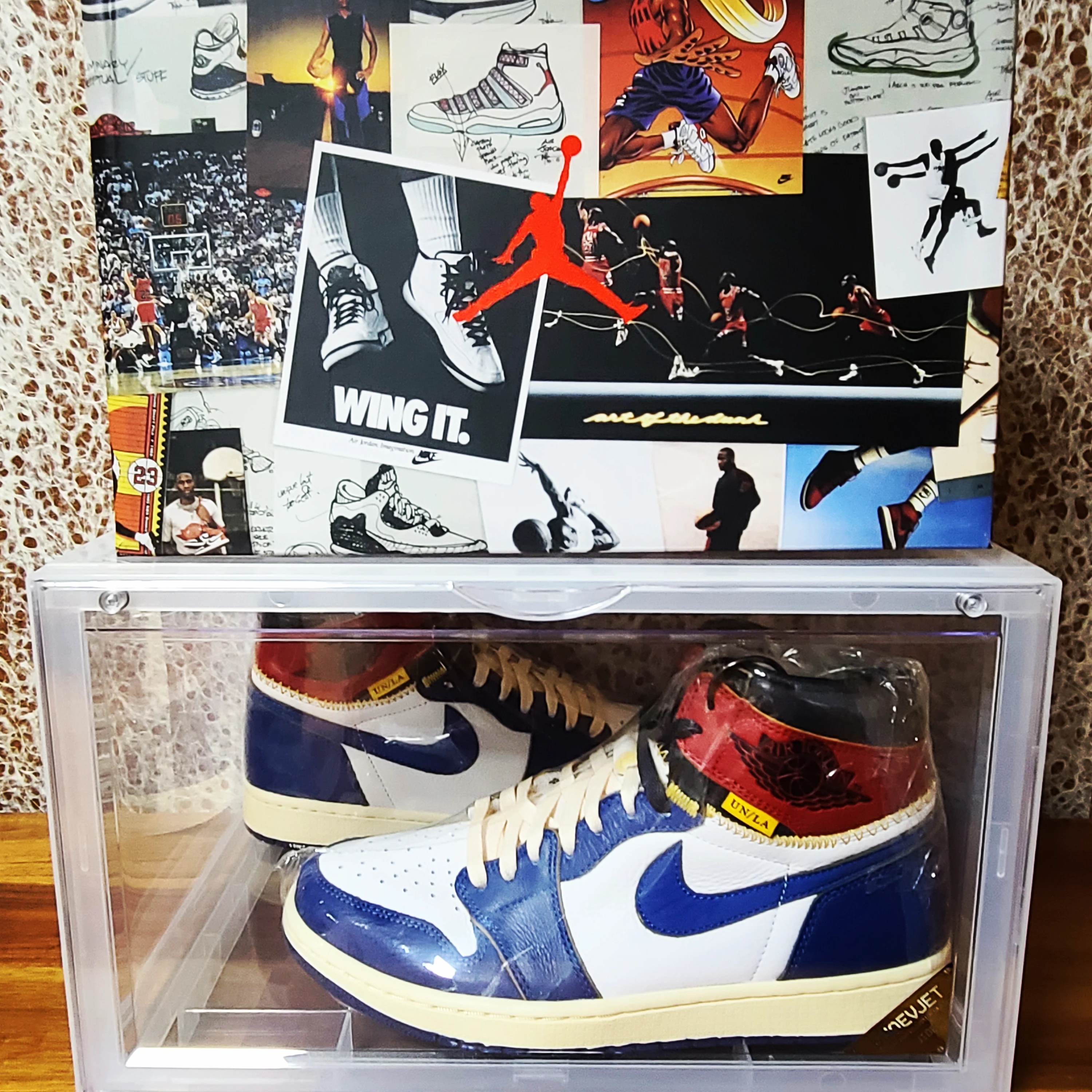 Jordan 1 x Union Retro High Blue Toe 착용 스타일