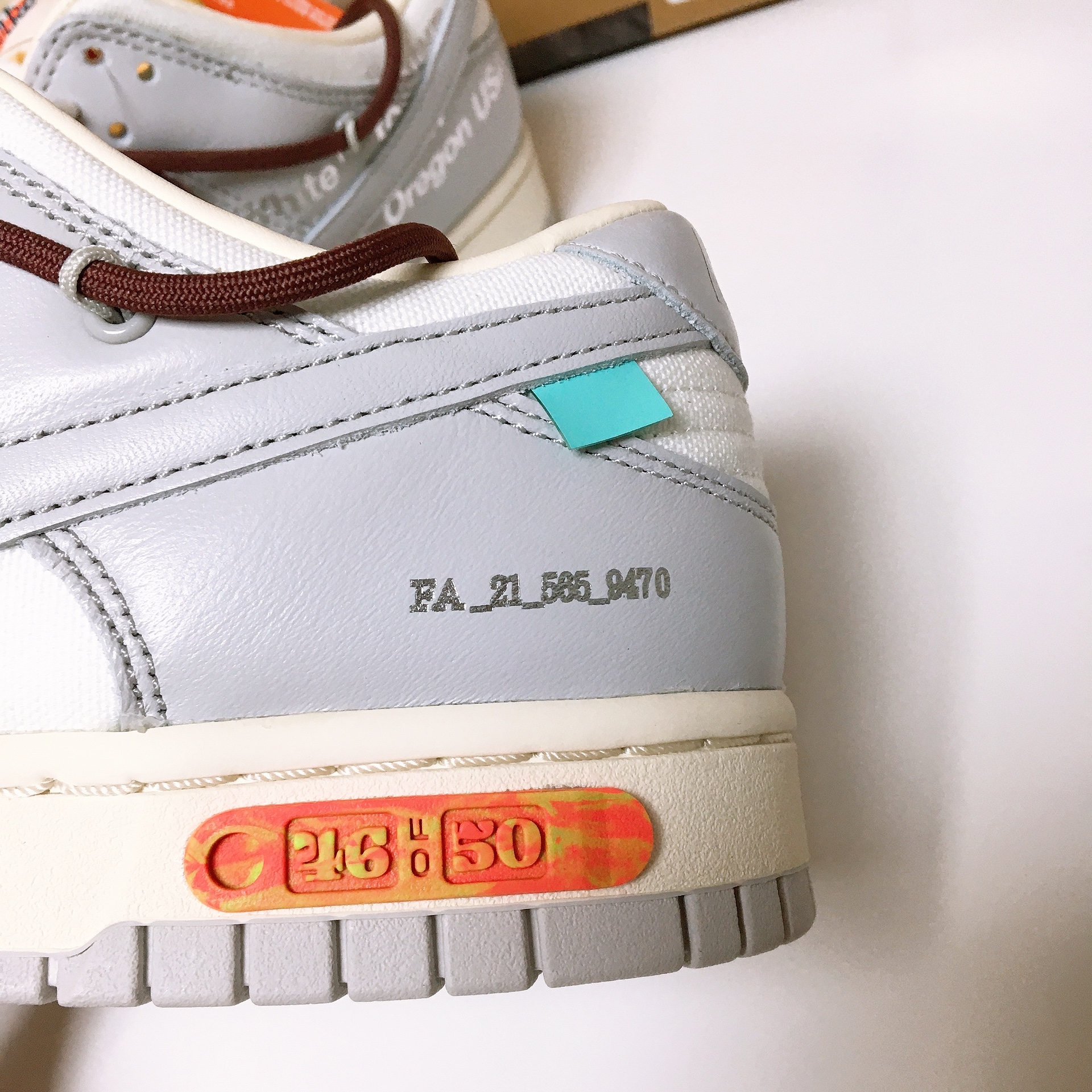 Nike x Off-White Dunk Low The 50 - Lot 46 착용 스타일 - 5