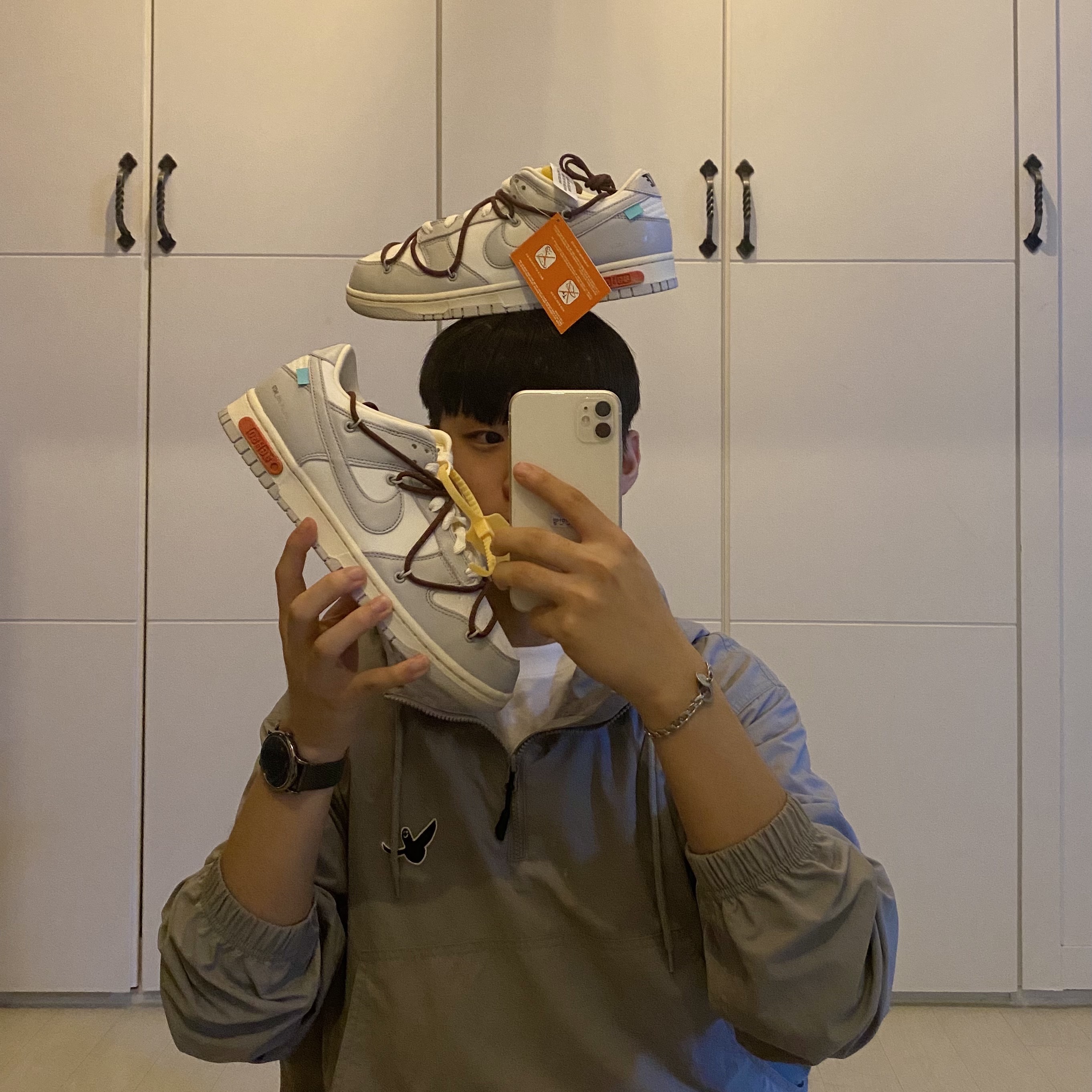 Nike x Off-White Dunk Low The 50 - Lot 46 착용 스타일