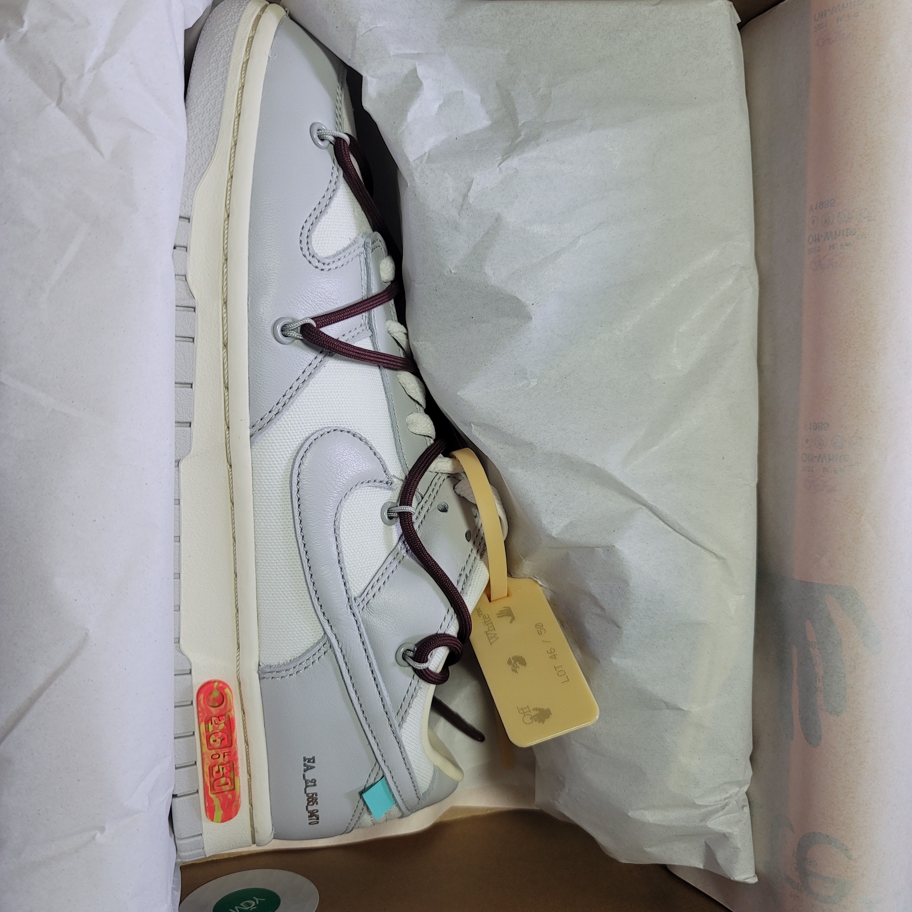 Nike x Off-White Dunk Low The 50 - Lot 46 착용 스타일 - 1